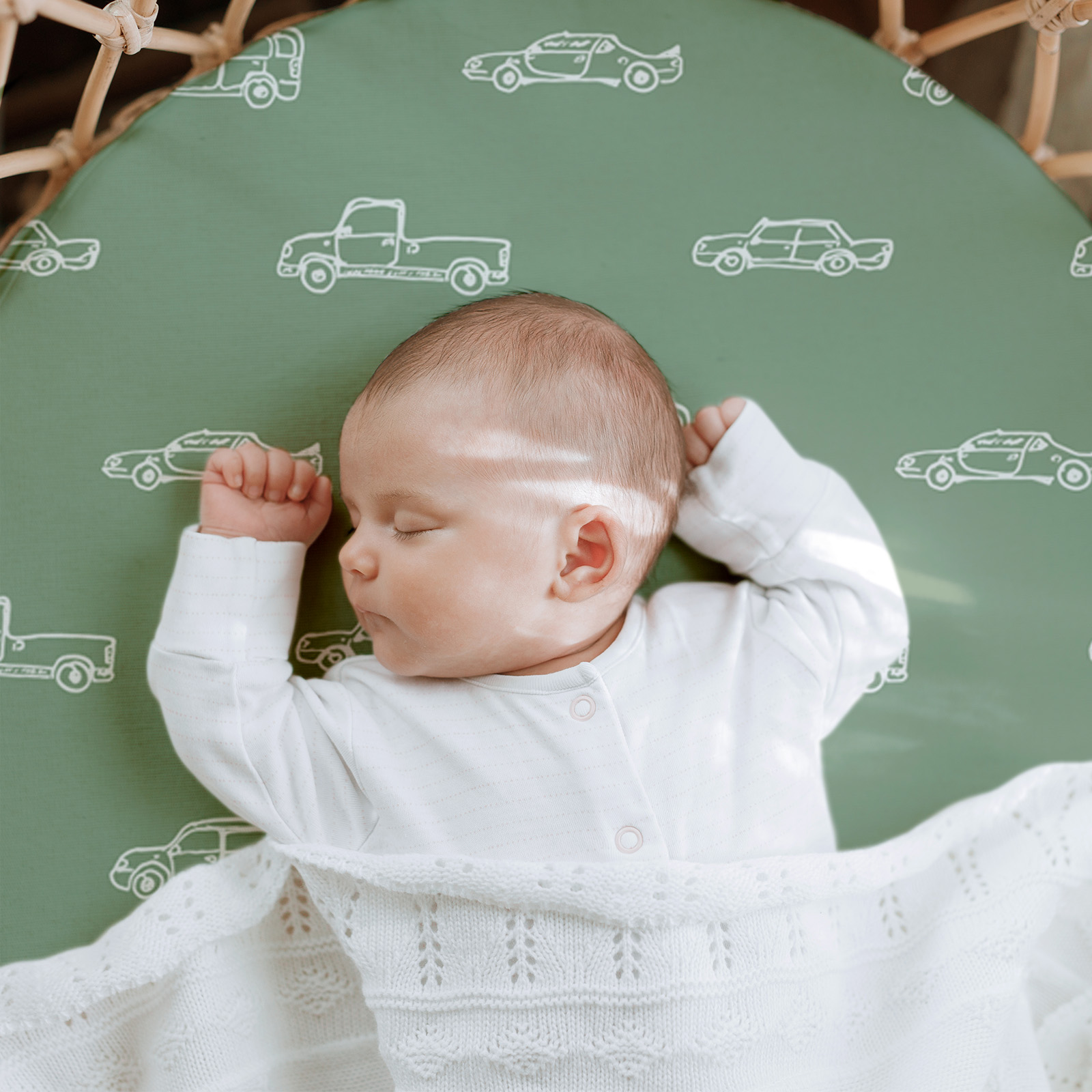 Car | Soft Microfiber Fitted Change Pad Cover & Bassinet Sheets 4 Pack | 16''*32''