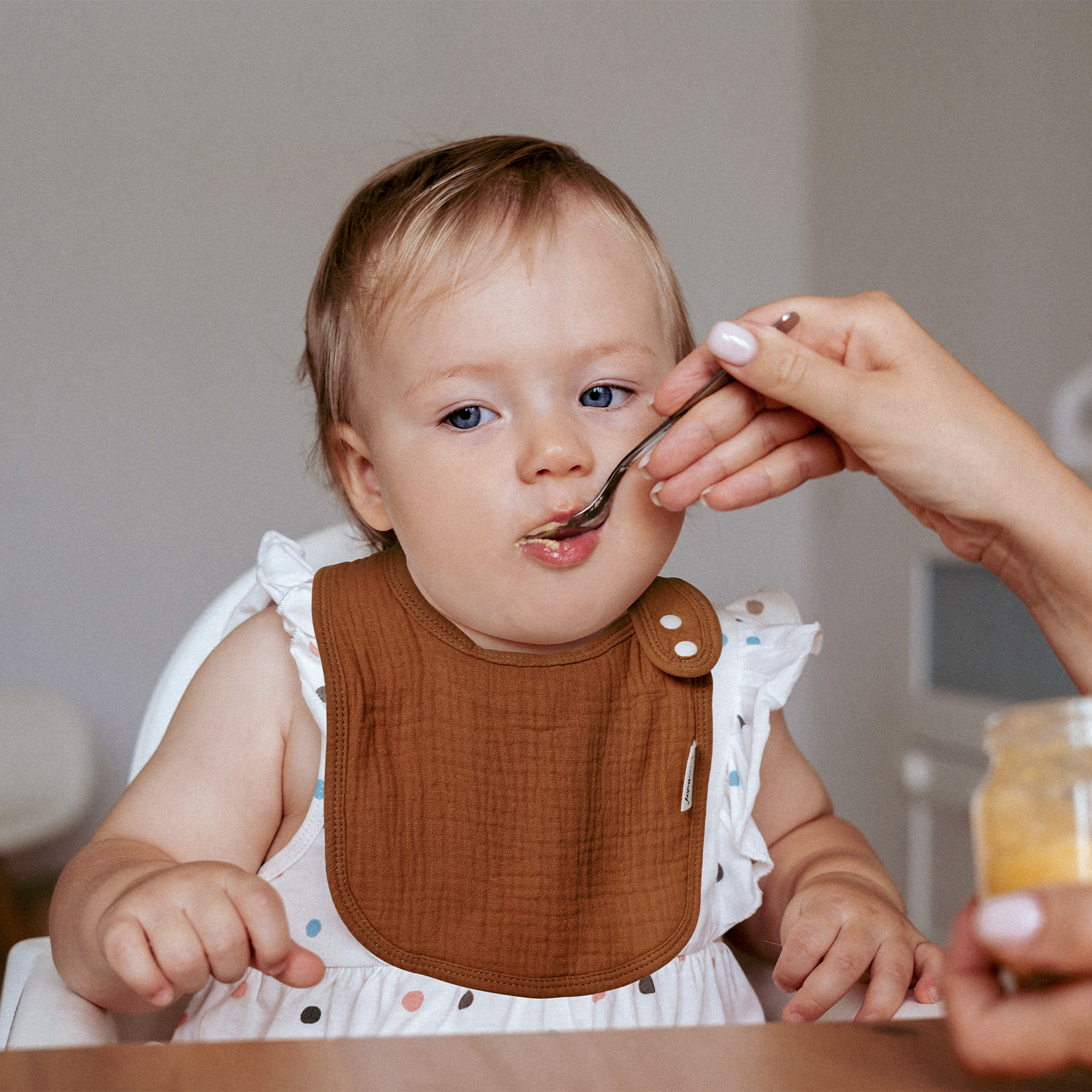 Umber | Organic Cotton Bandana Bibs 5 Pack | 0-36 months