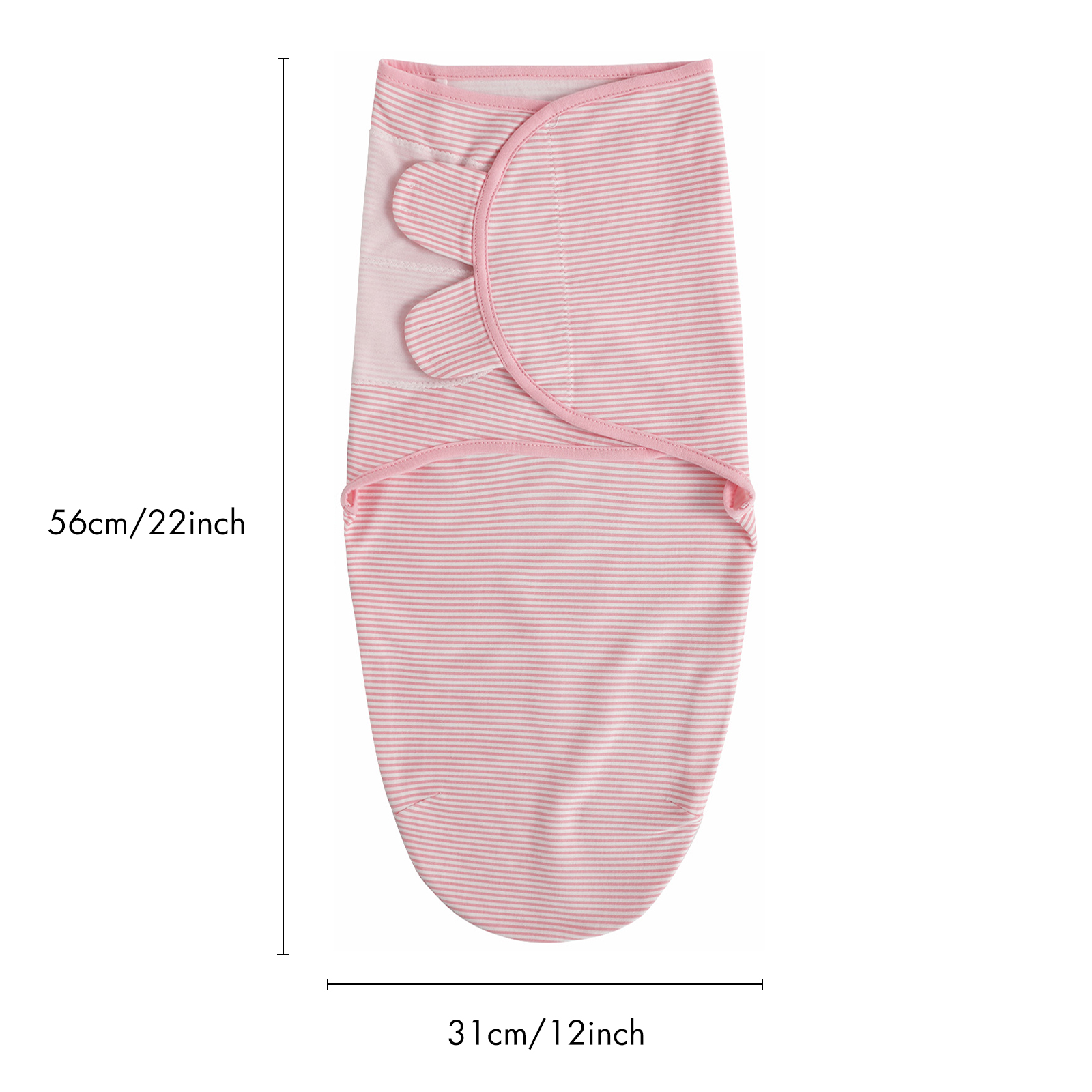Pink Stripe | Soarwg Baby Swaddle 0-3 Months 2-Pack