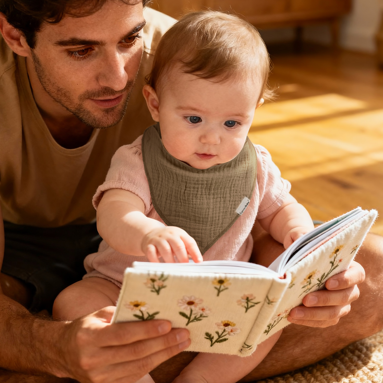 Lullaby | Soft & Absorbent Muslin Bandana Bibs 10 Pack