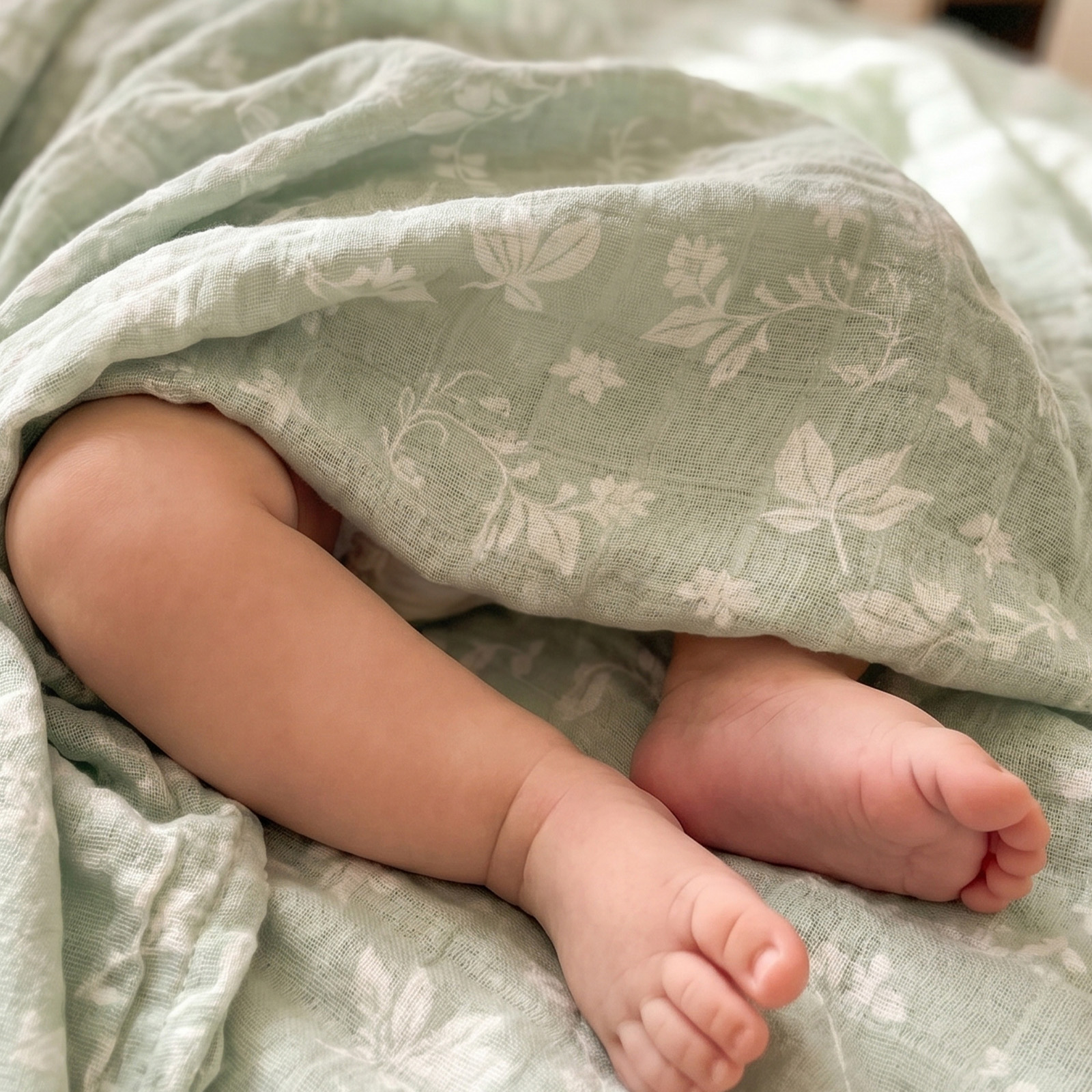 Muslin Swaddle Blankets 4-Pack | 31.5x43.3" | Vintage Bunny Botanicals