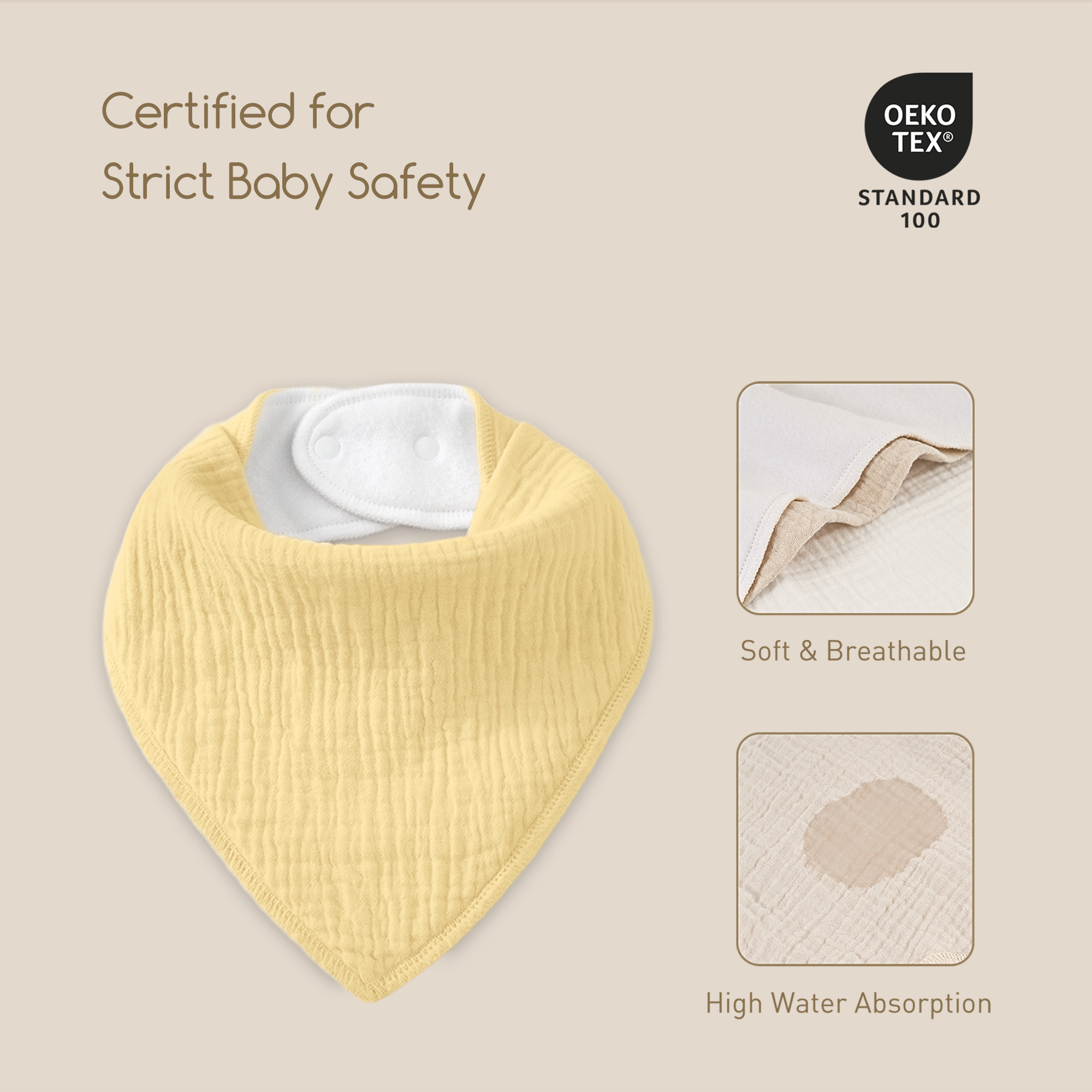 Vintage Floral Check | Soft & Absorbent Muslin Bandana Bibs 8 Pack