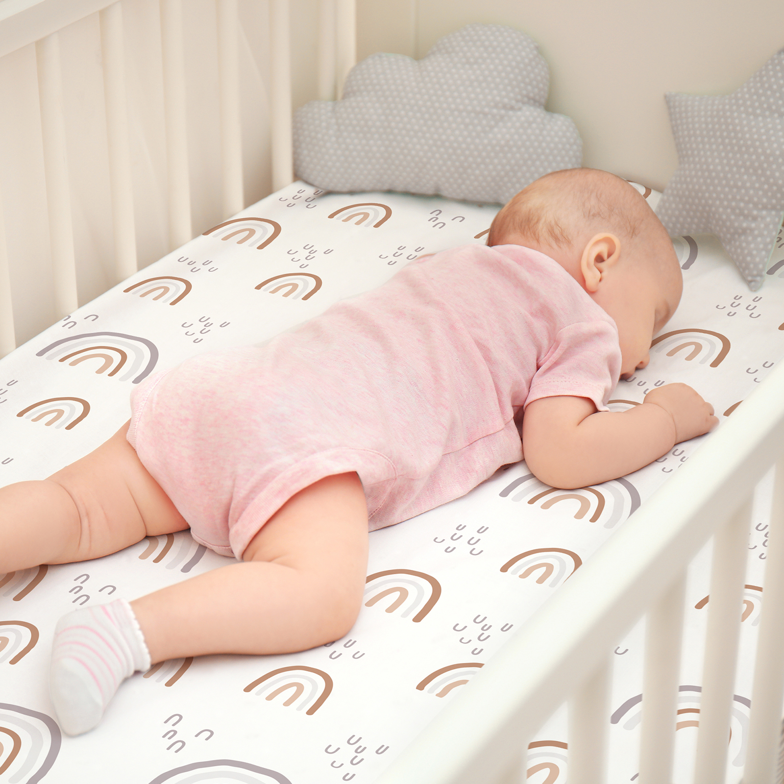Rainbow  | Bassinet Sheets 1-Pack | 140*70cm