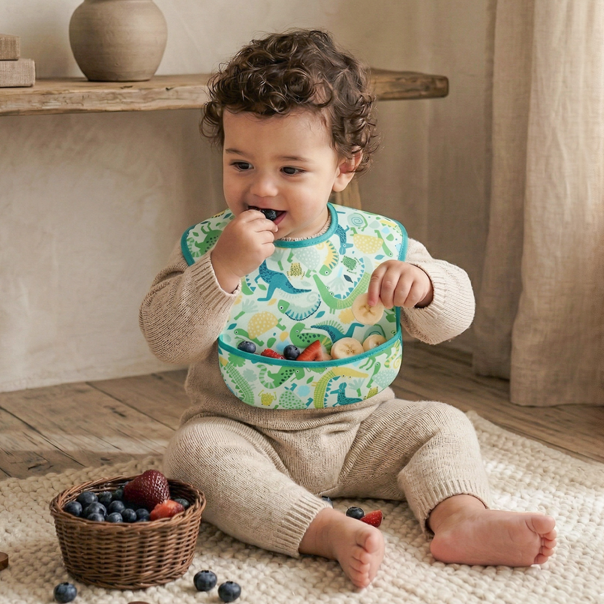 Nature Magic | Gllquen baby Waterproof Bibs 3 Pack | 3-24 Months