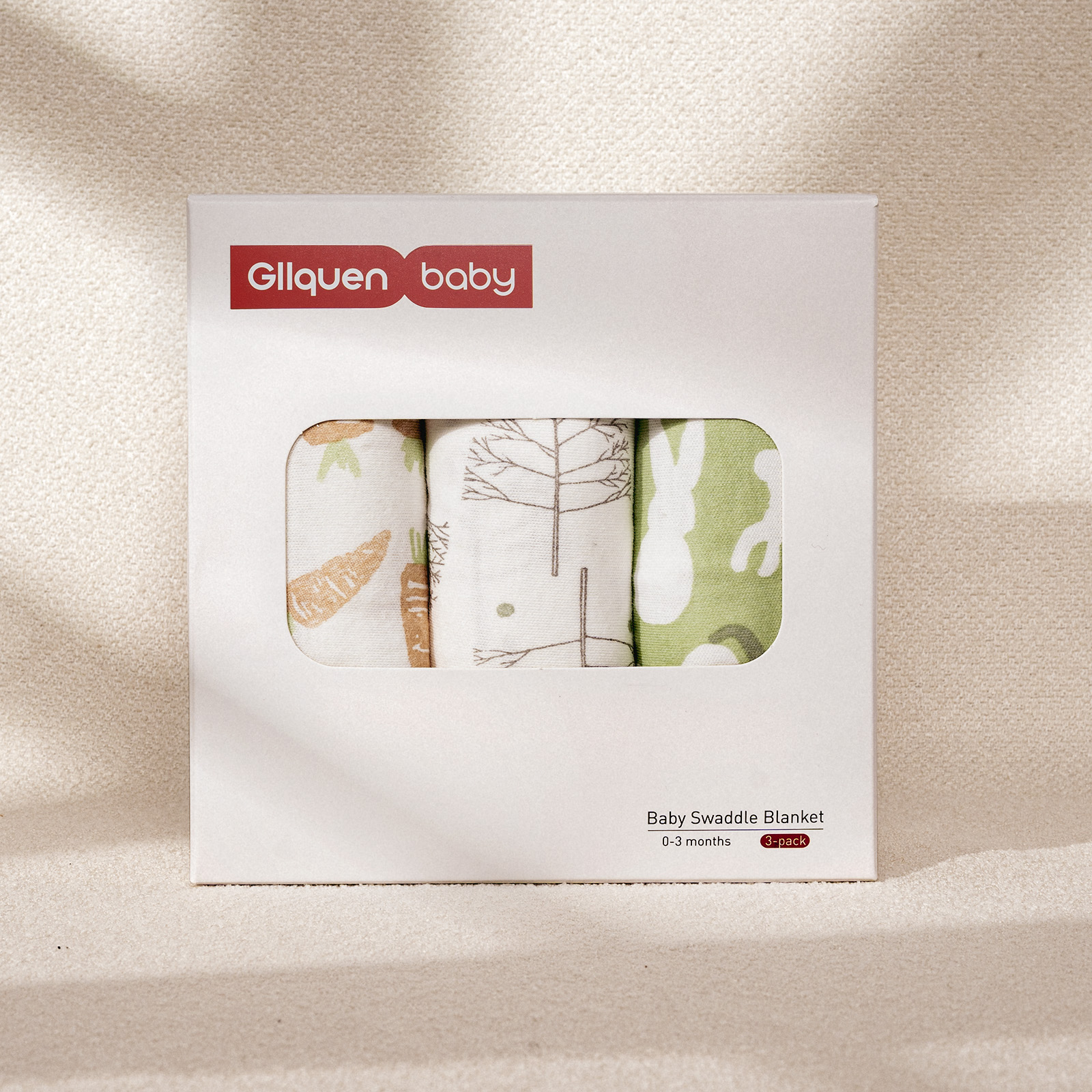 Spring Letter | Gllquen Baby Swaddle 0-3 Months 3 Pack