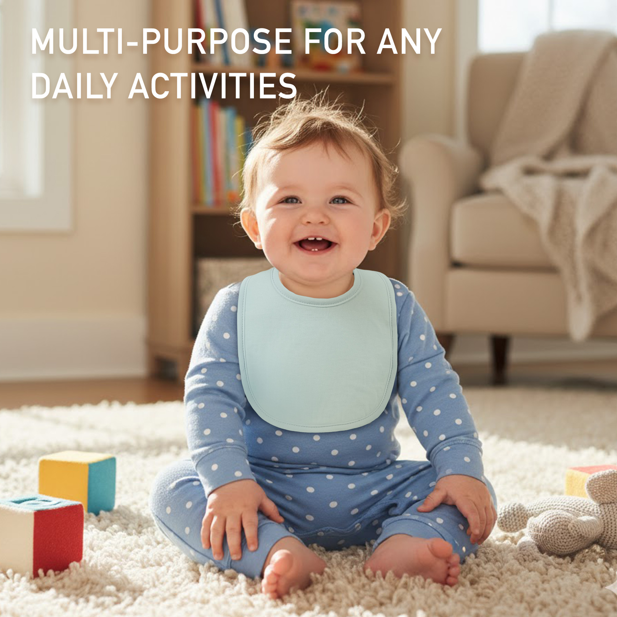 Fantasyland | Organic Cotton Bandana Bibs 10 Pack | 0-36 Months