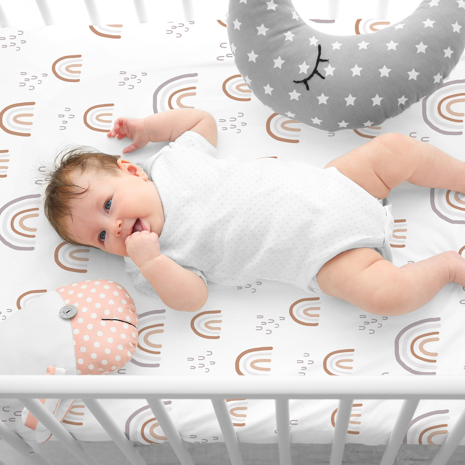 Rainbow  | Bassinet Sheets 1-Pack | 140*70cm