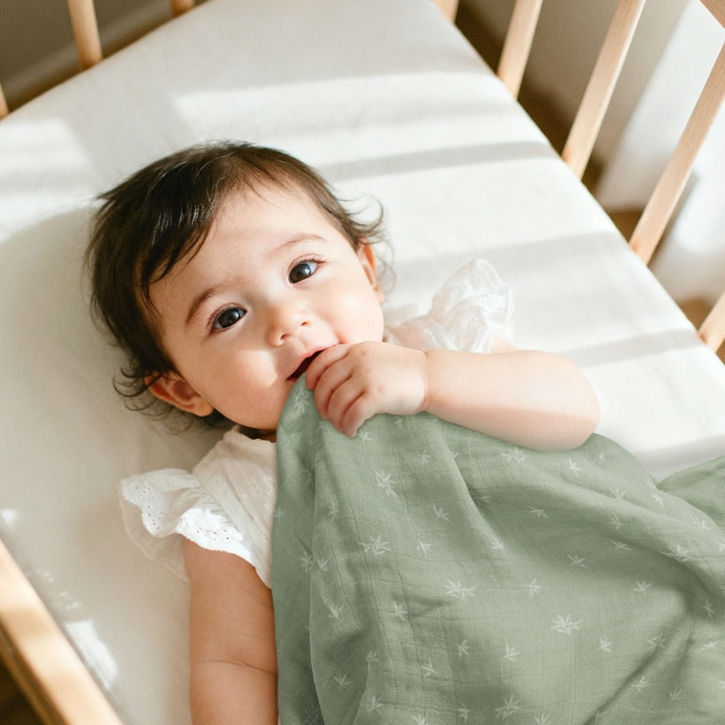 Muslin Swaddle Blankets 2-Pack | 35"x40" | Deerling