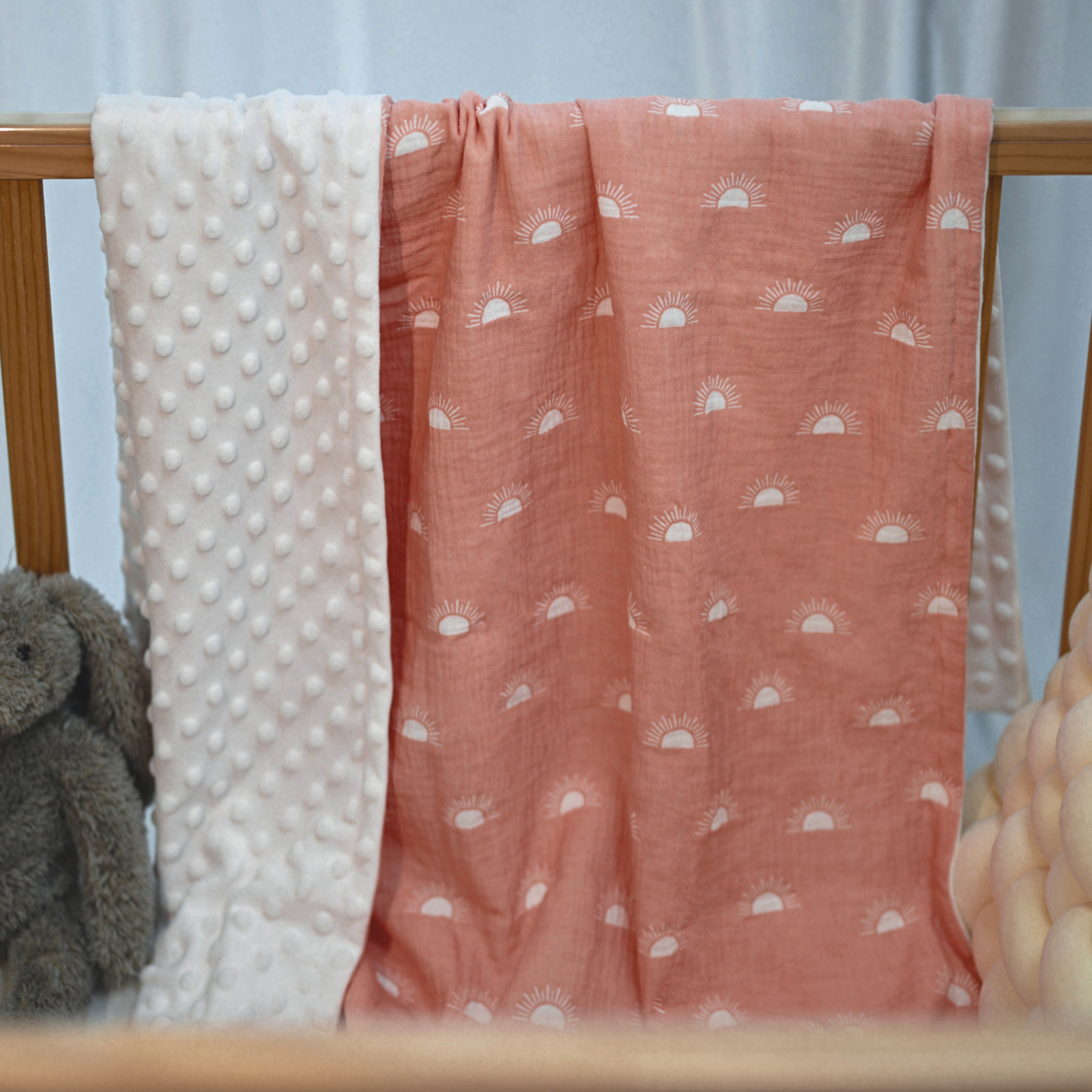 Sunrise | SoarwgKids Fleece Plush Dot Blanket | 30''*40''