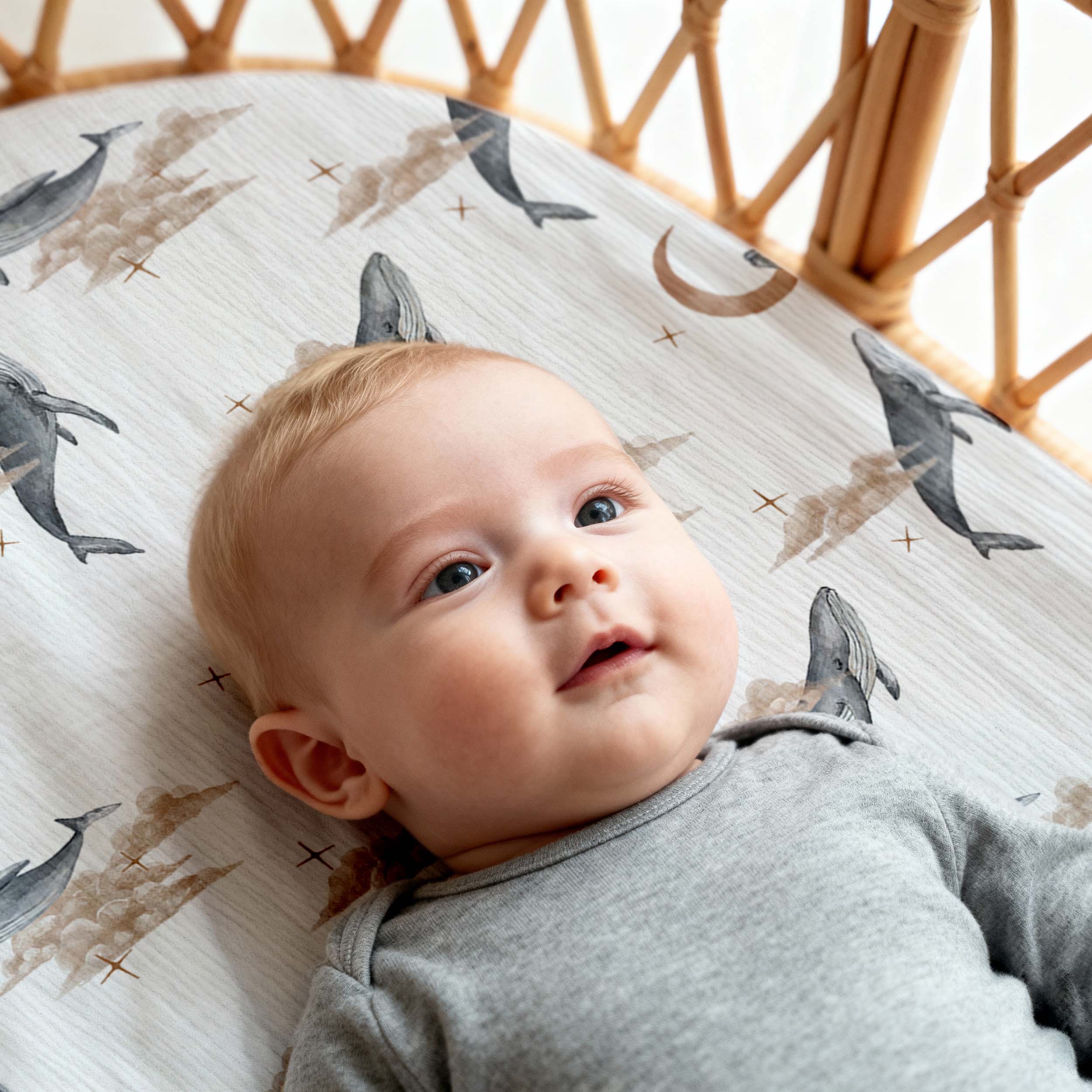 Nebula Drifter | Muslin Bassinet Sheets 3-Pack | 33''*17''