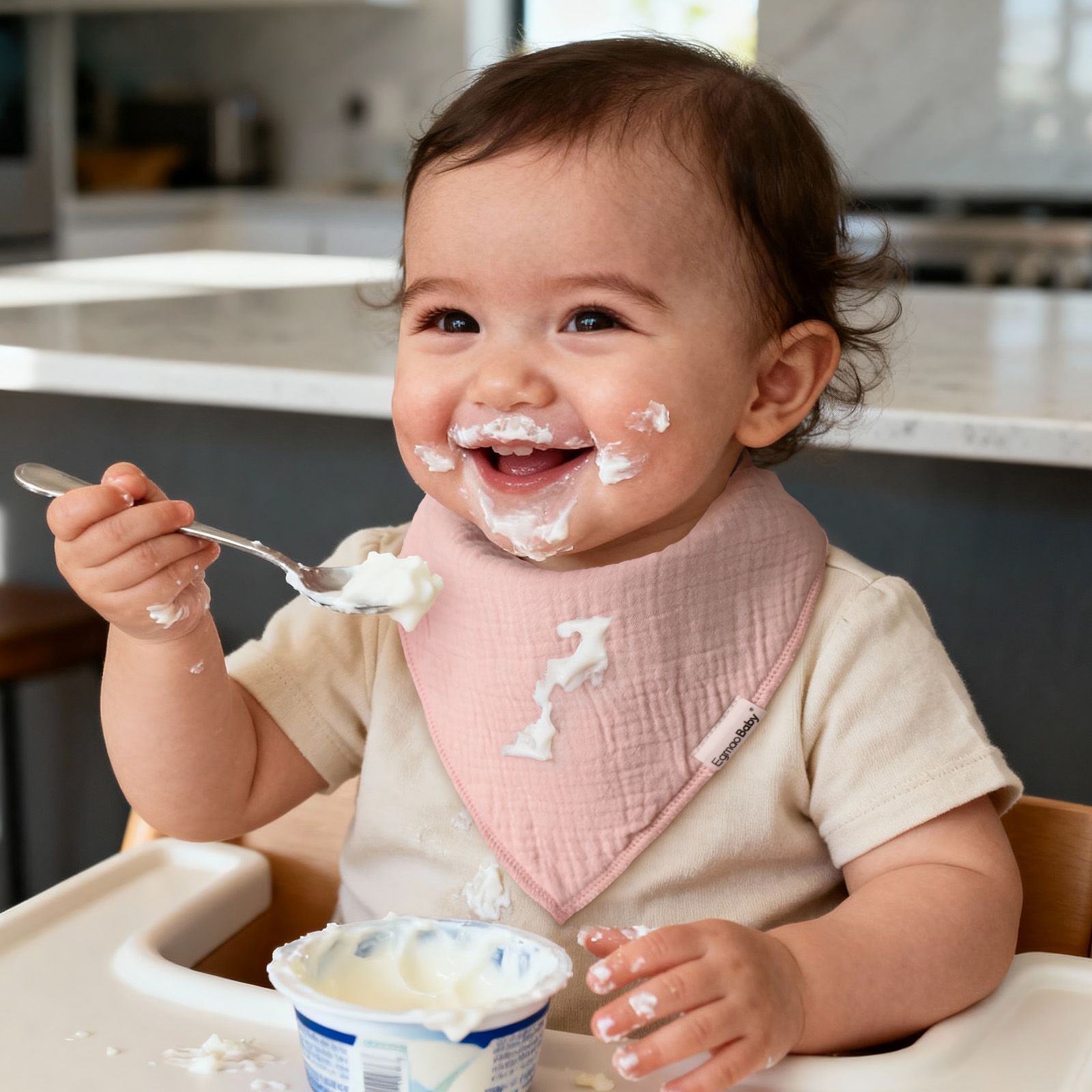 Lullaby | Soft & Absorbent Muslin Bandana Bibs 10 Pack