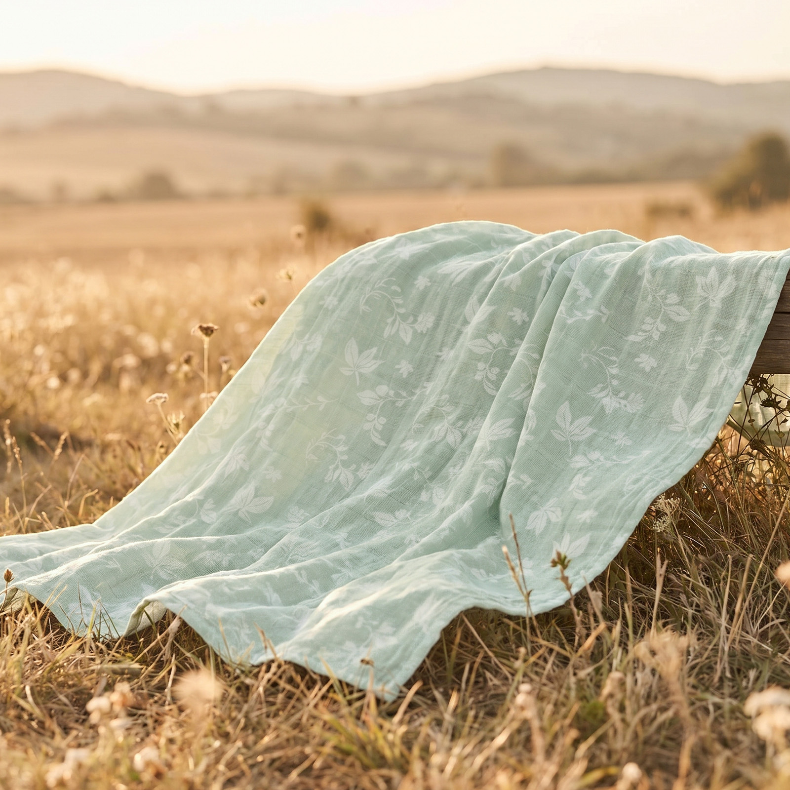 Muslin Swaddle Blankets 4-Pack | 31.5x43.3" | Vintage Bunny Botanicals