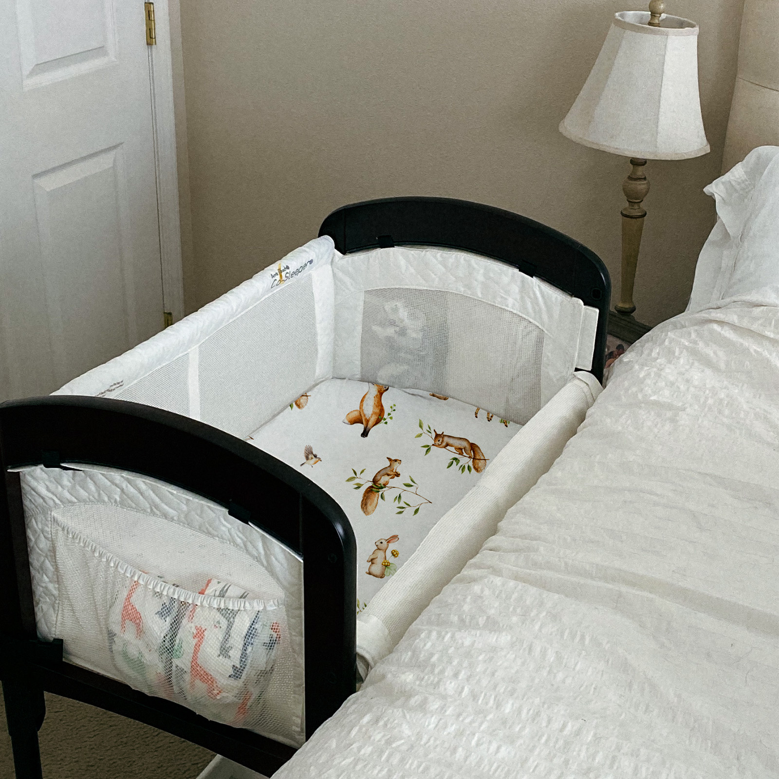 Christmas Elk | Soft Microfiber Fitted Change Pad Cover & Bassinet Sheets 4 Pack | 16''*32''