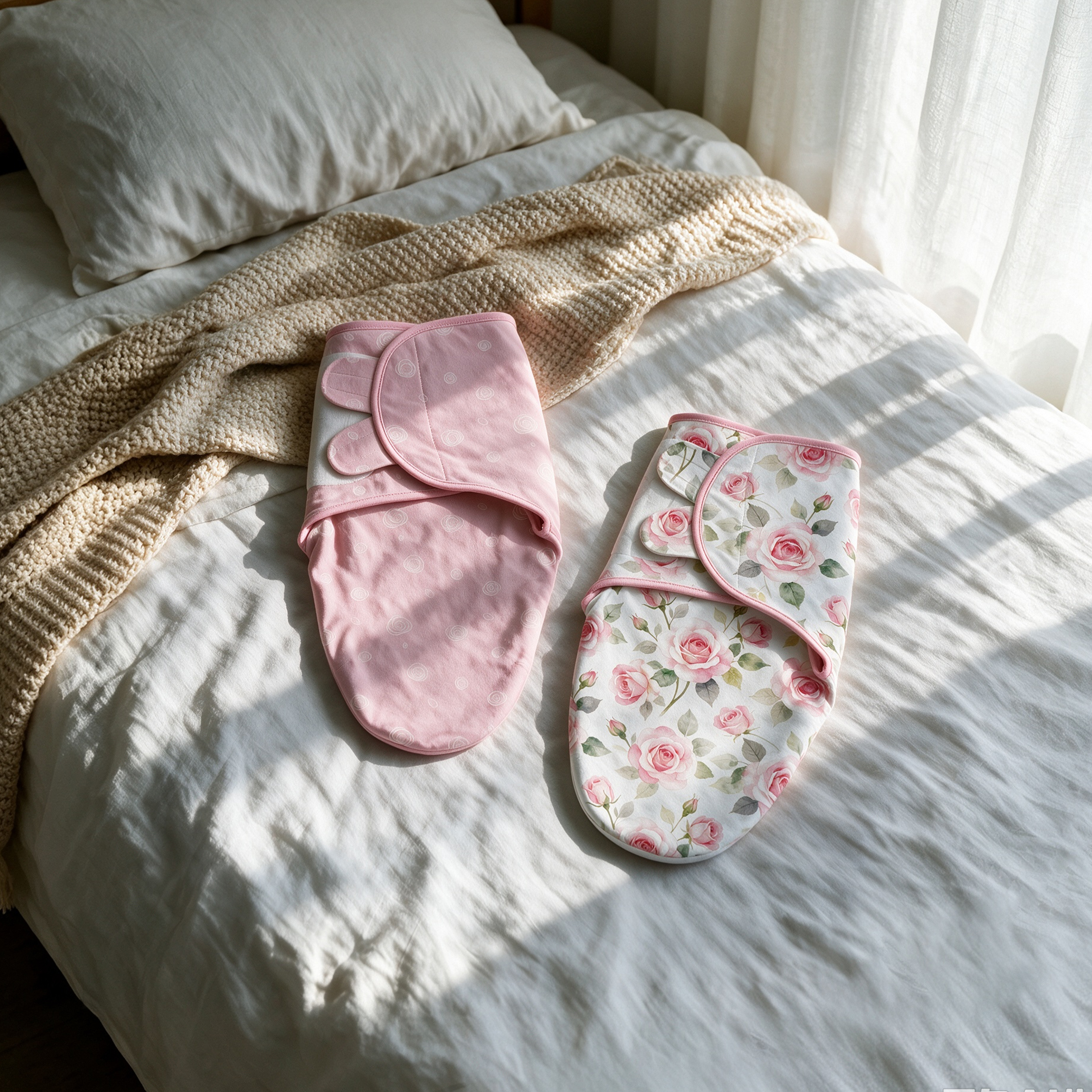 Pink Rose Bloom | Baby Swaddle 2-Pack | 0-3 Months