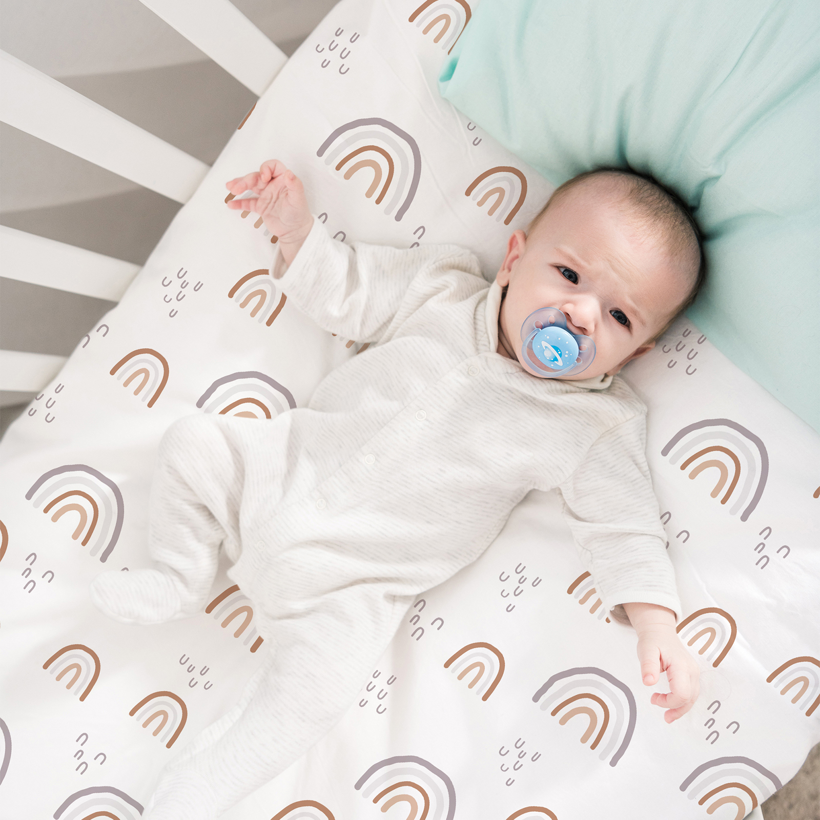 Rainbow  | Bassinet Sheets 1-Pack | 140*70cm