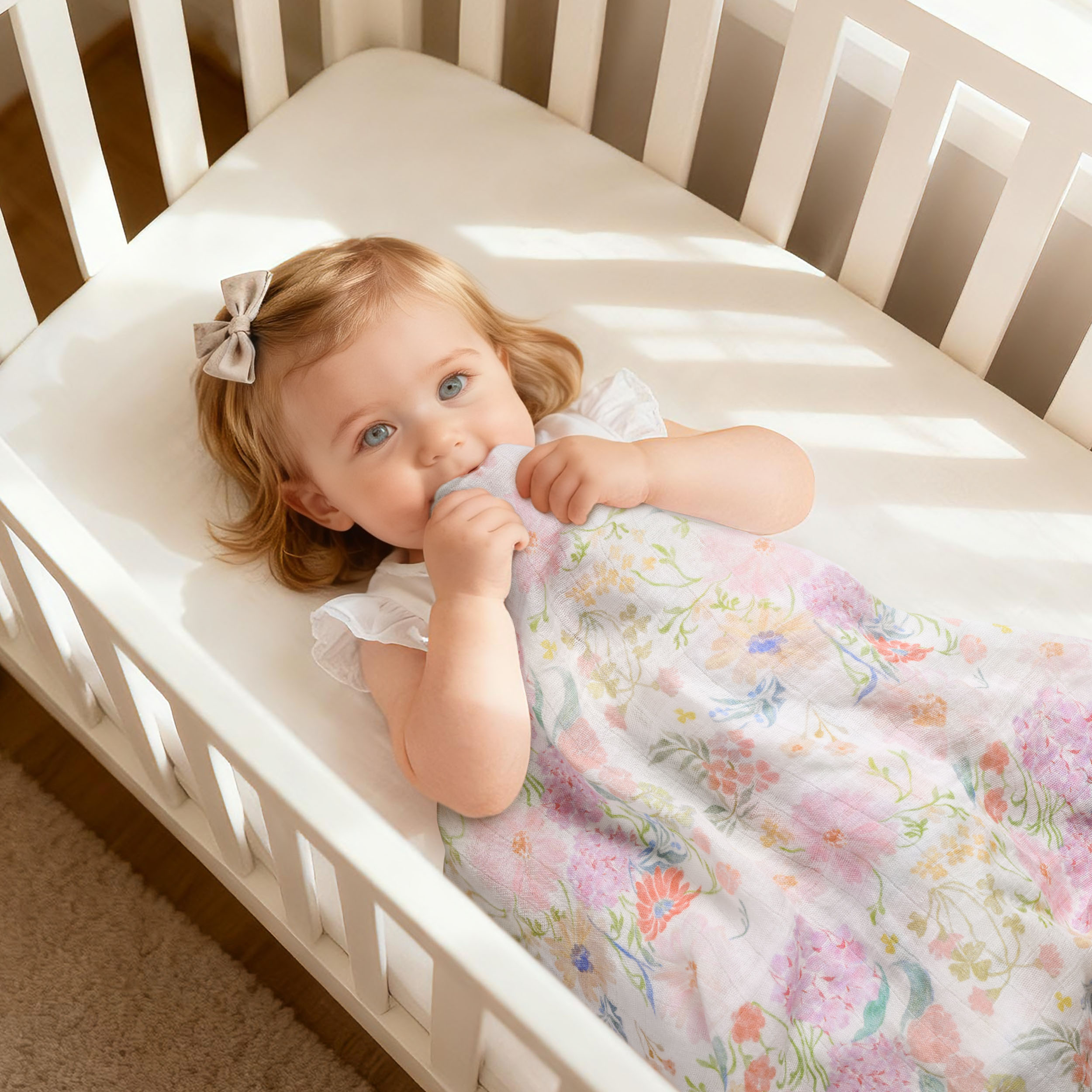 Muslin Swaddle Blankets 2-Pack | 35"x40" | Floradream