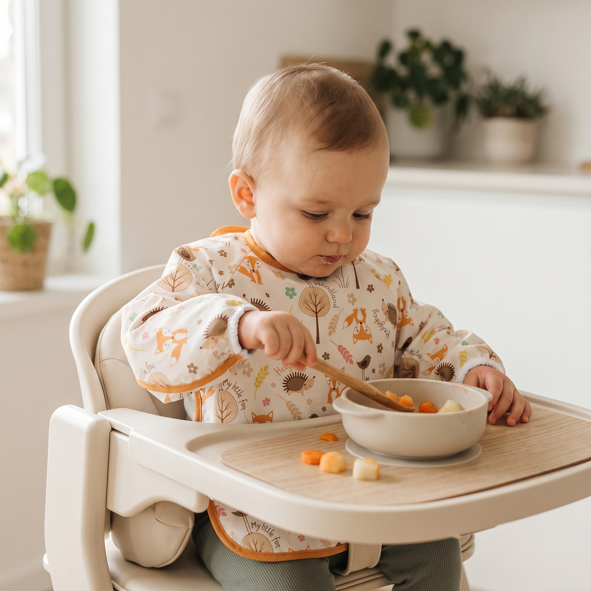 Beep & Woodland | Waterproof Smock Bibs 3 Pack | 6-24 Months