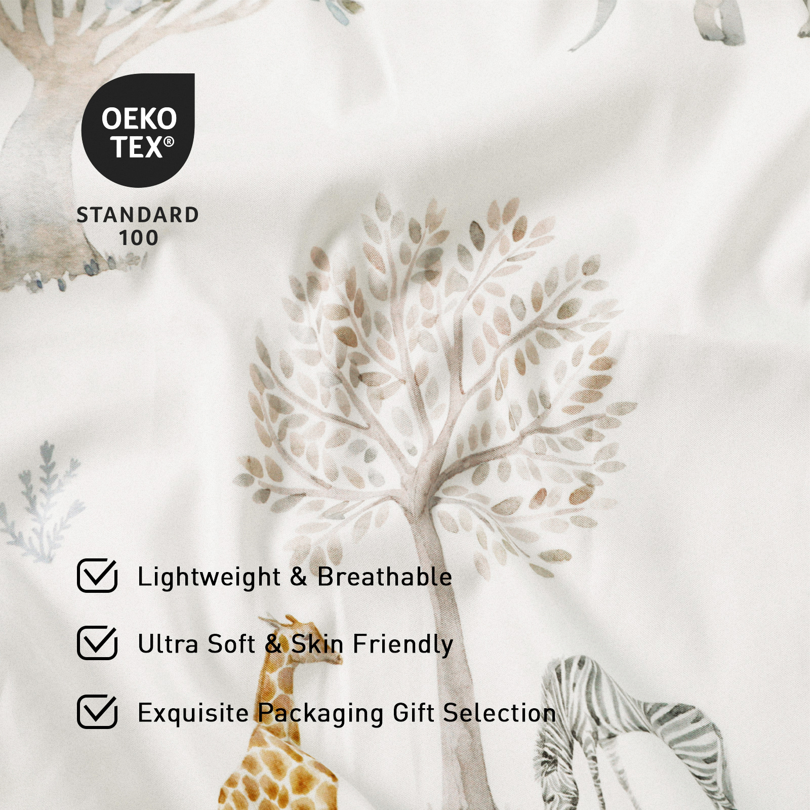 Jungle  | Bassinet Sheets 1-Pack | 140*70cm