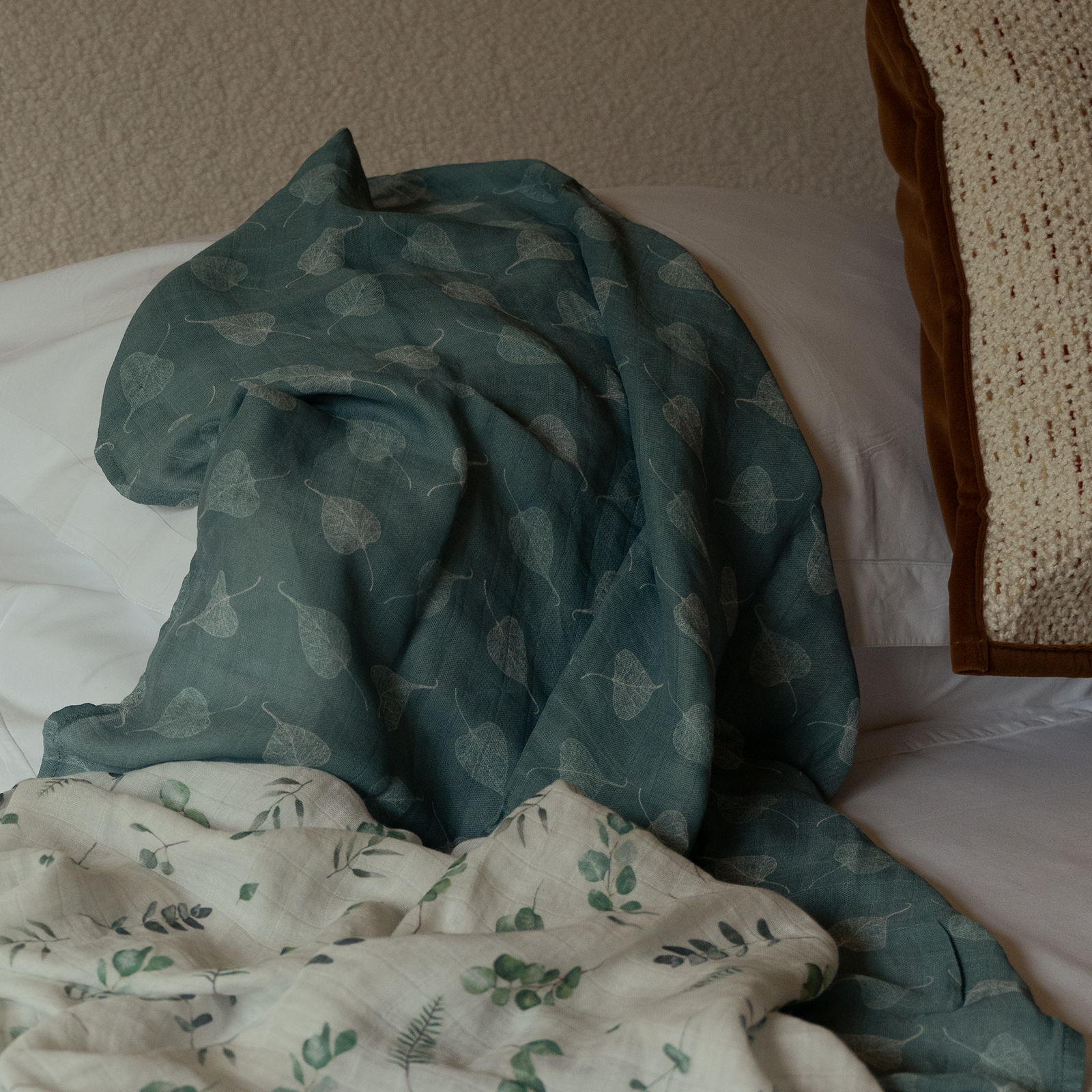 Muslin Swaddle Blankets 6-Pack, 27 X 27" - Sapling