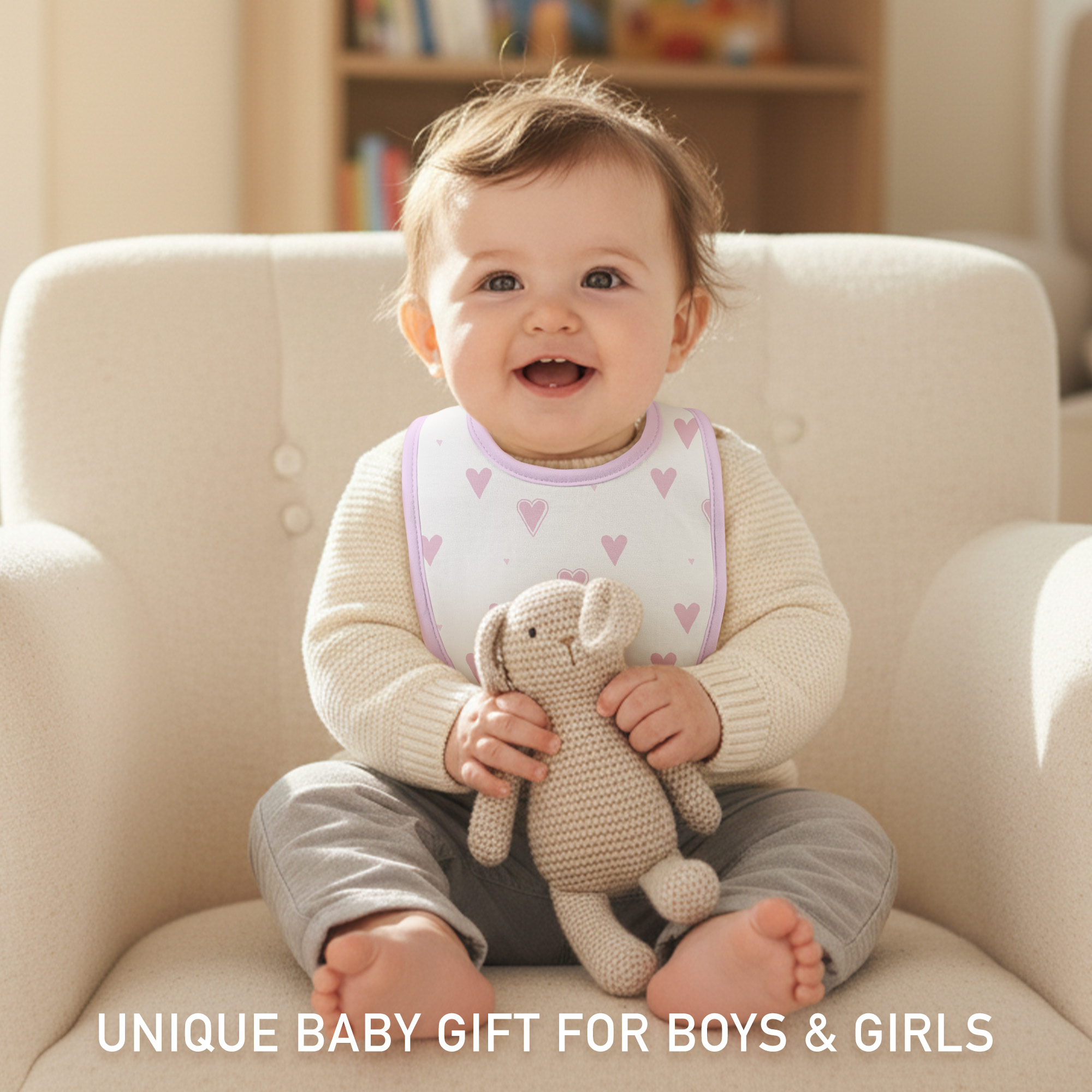 Pink - Toned Blossoms | Organic Cotton Bandana Bibs 10 Pack | 0-36 Months