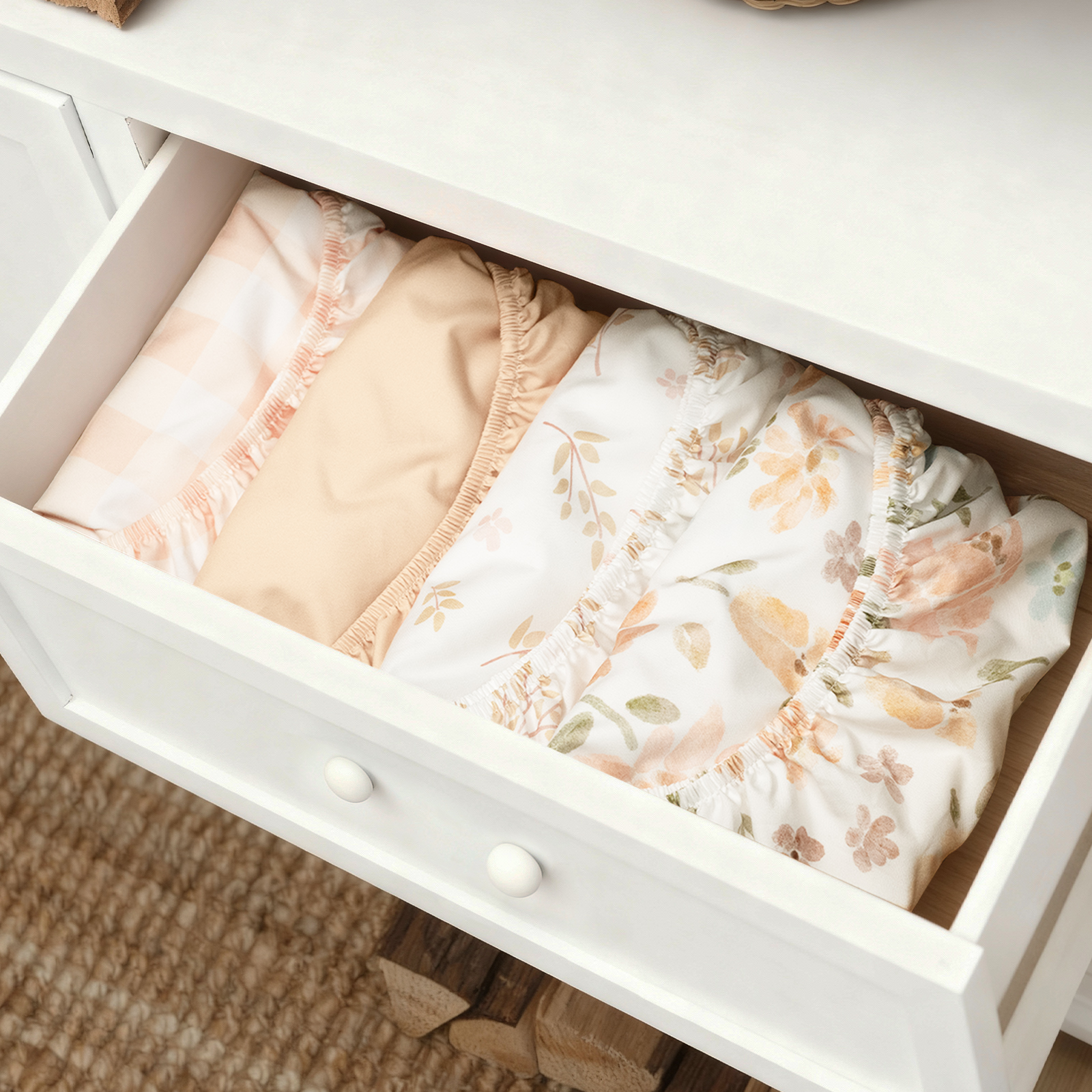 Pastoral Whispers | Soft Microfiber Fitted Change Pad Cover & Bassinet Sheets 4 Pack | 16''*32''