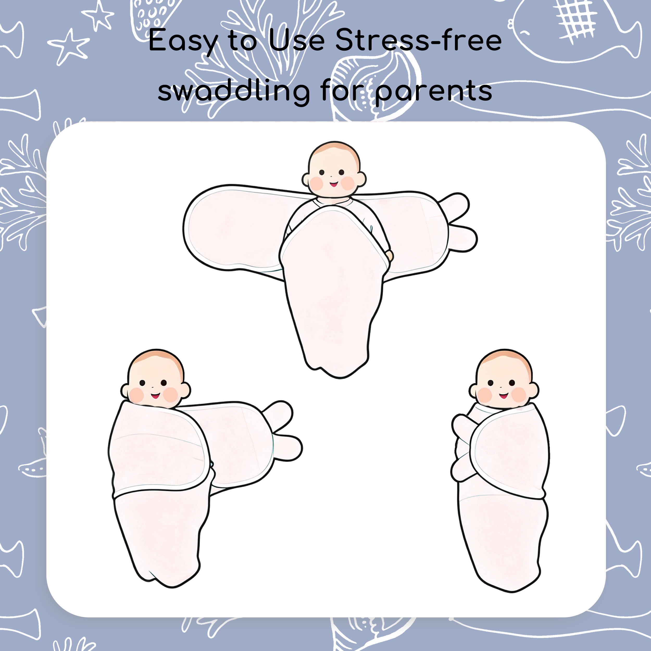 Sage Star Shore | Baby Swaddle 2-Pack | 0-3 Months