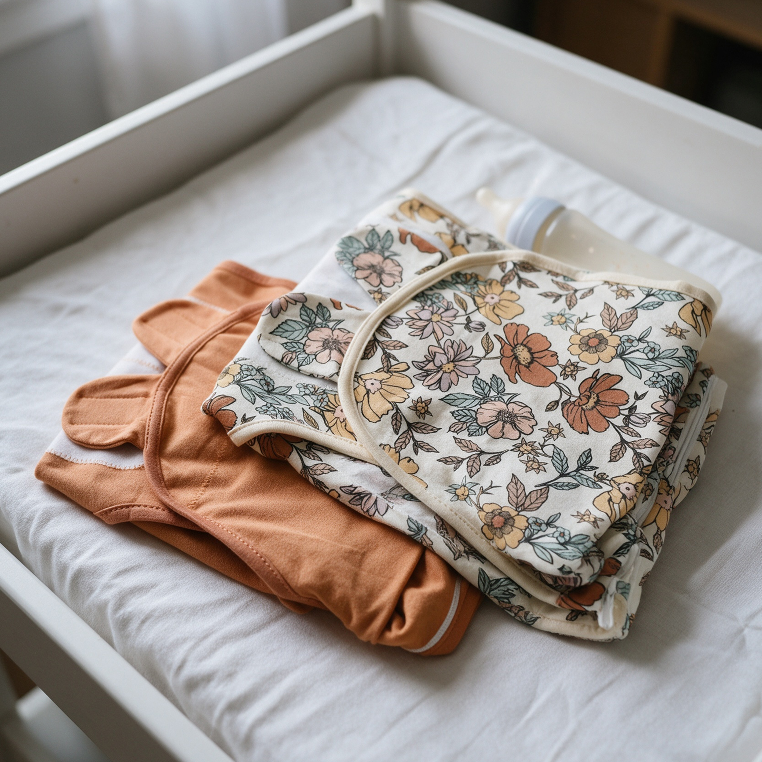 Vintage Flowers | Zipper Swaddle Wrap 2 Pack | 0-3 Months