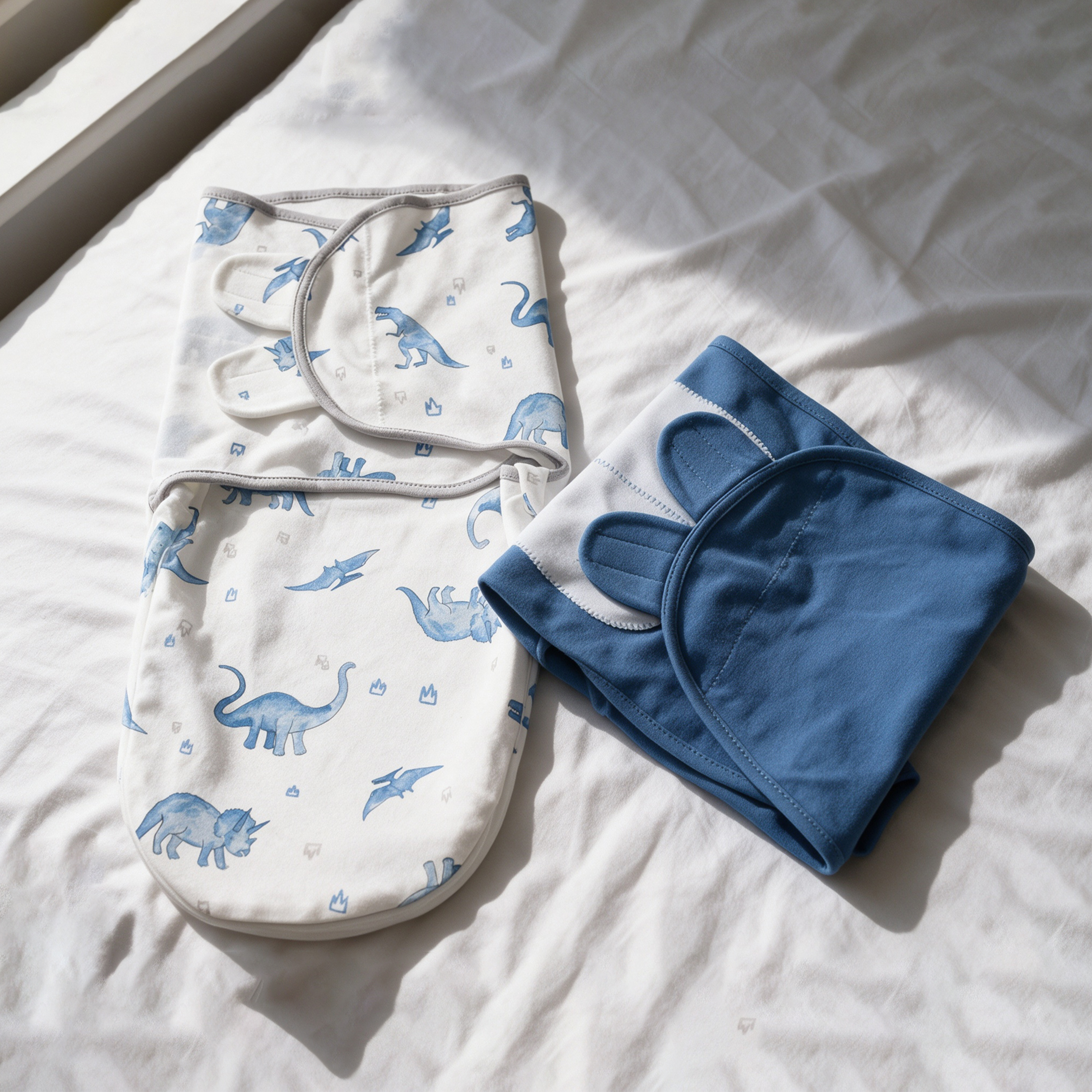 Dinosaur Blues Night | Zipper Swaddle Wrap 2 Pack | 0-3 Months