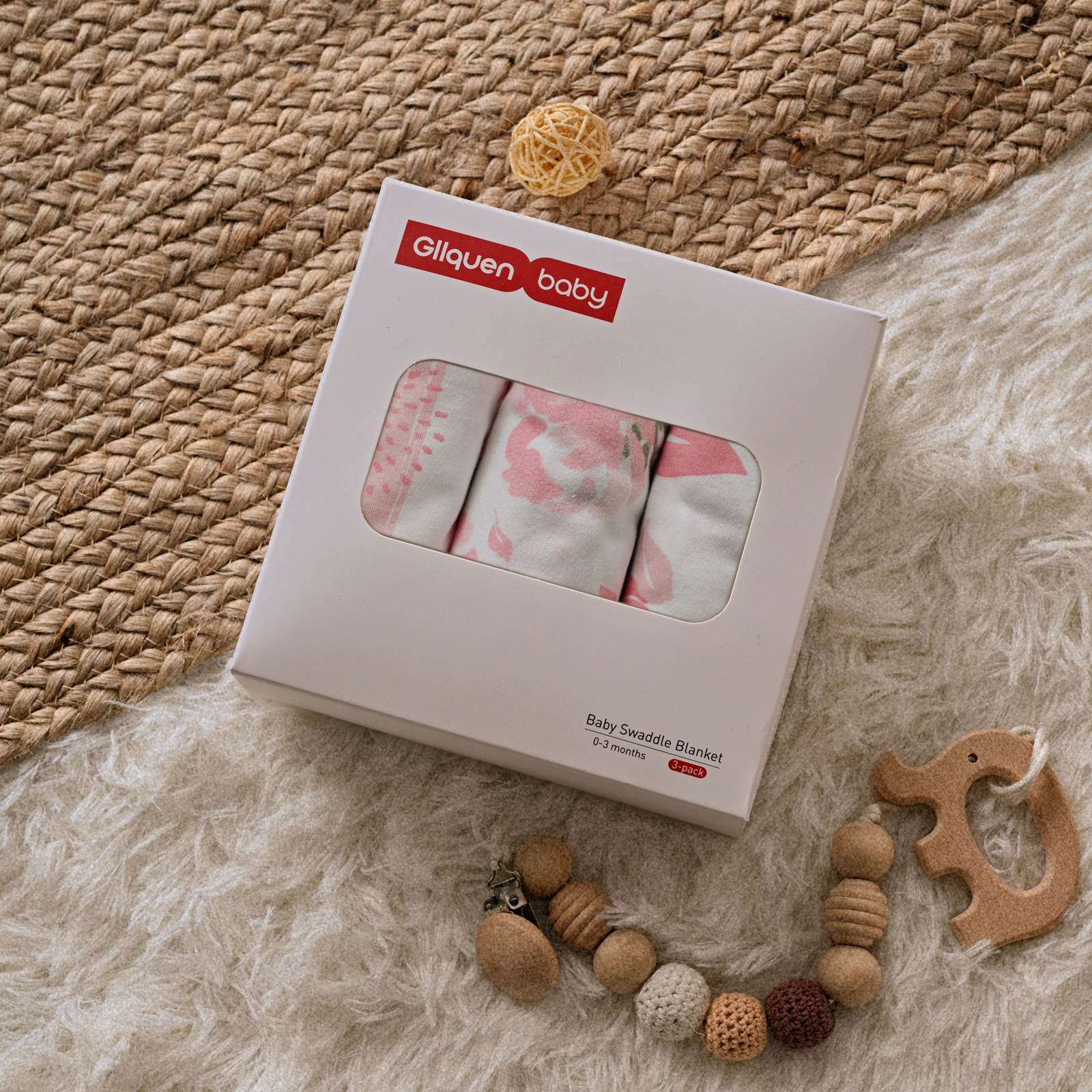 Flora Bloom | Gllquen baby Swaddle 0-3 Months 3 Pack