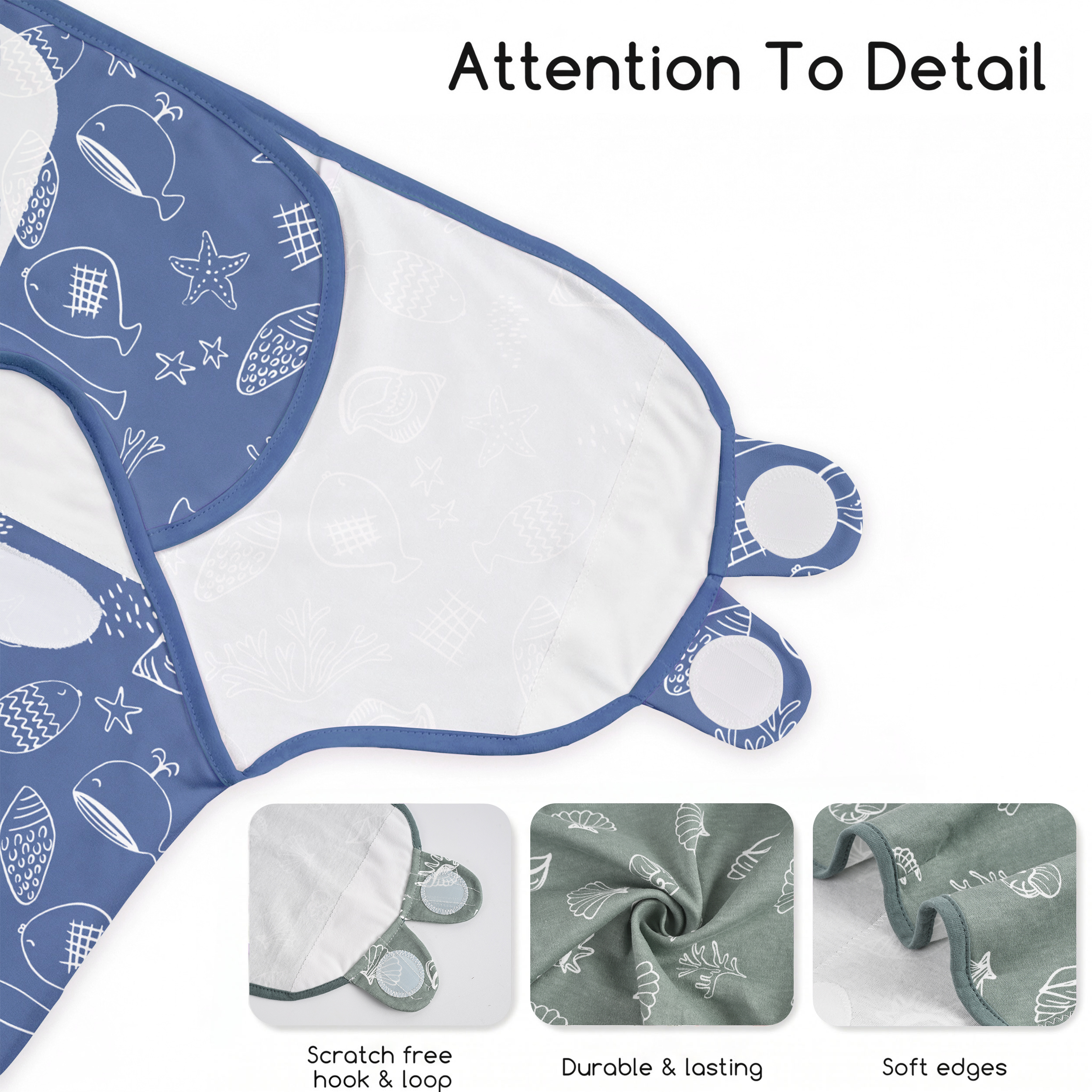 Sage Star Shore | Baby Swaddle 2-Pack | 0-3 Months