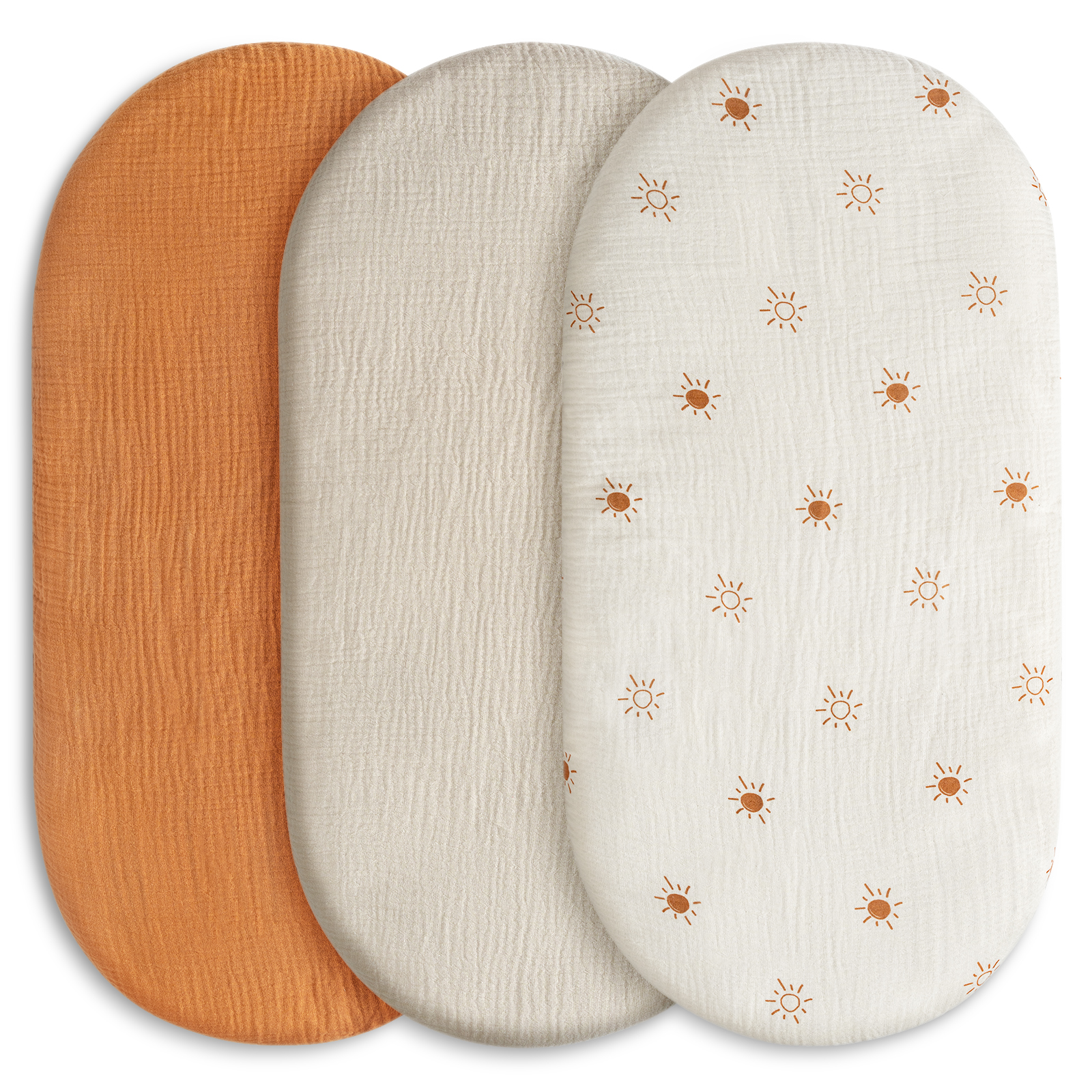 Rising  | Bassinet Sheets 3-Pack | 33''*17''