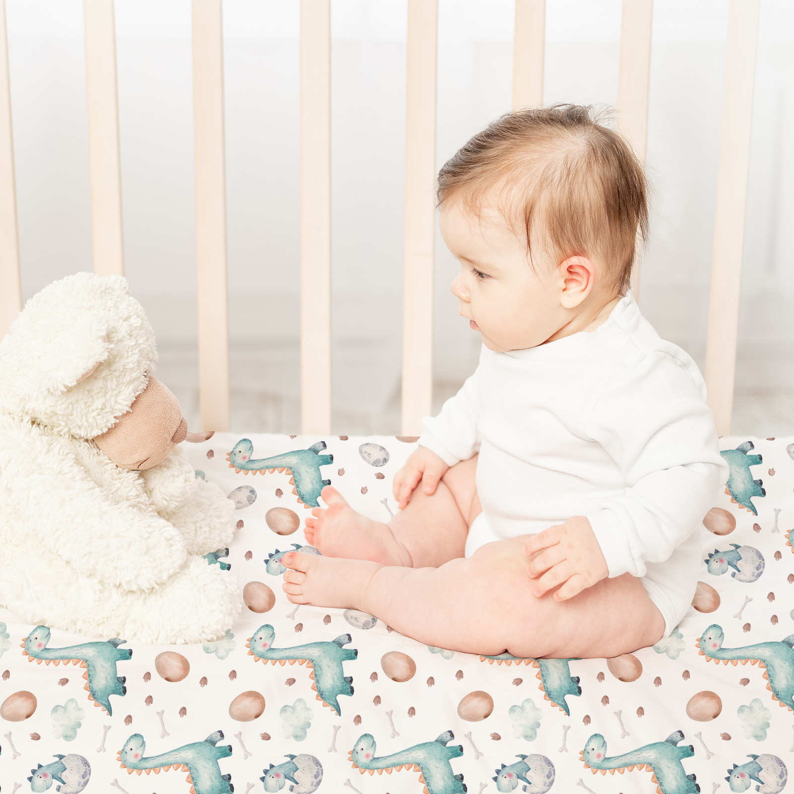 Dinosaur Rabbit | Fitted Sheets 3-Pack