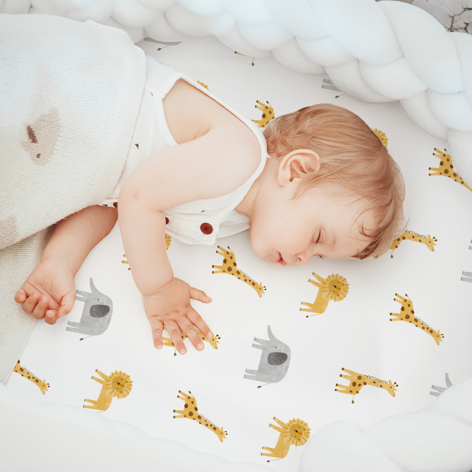 Dinosaur Elephant | Bassinet Sheets 3-Pack | 17*33''