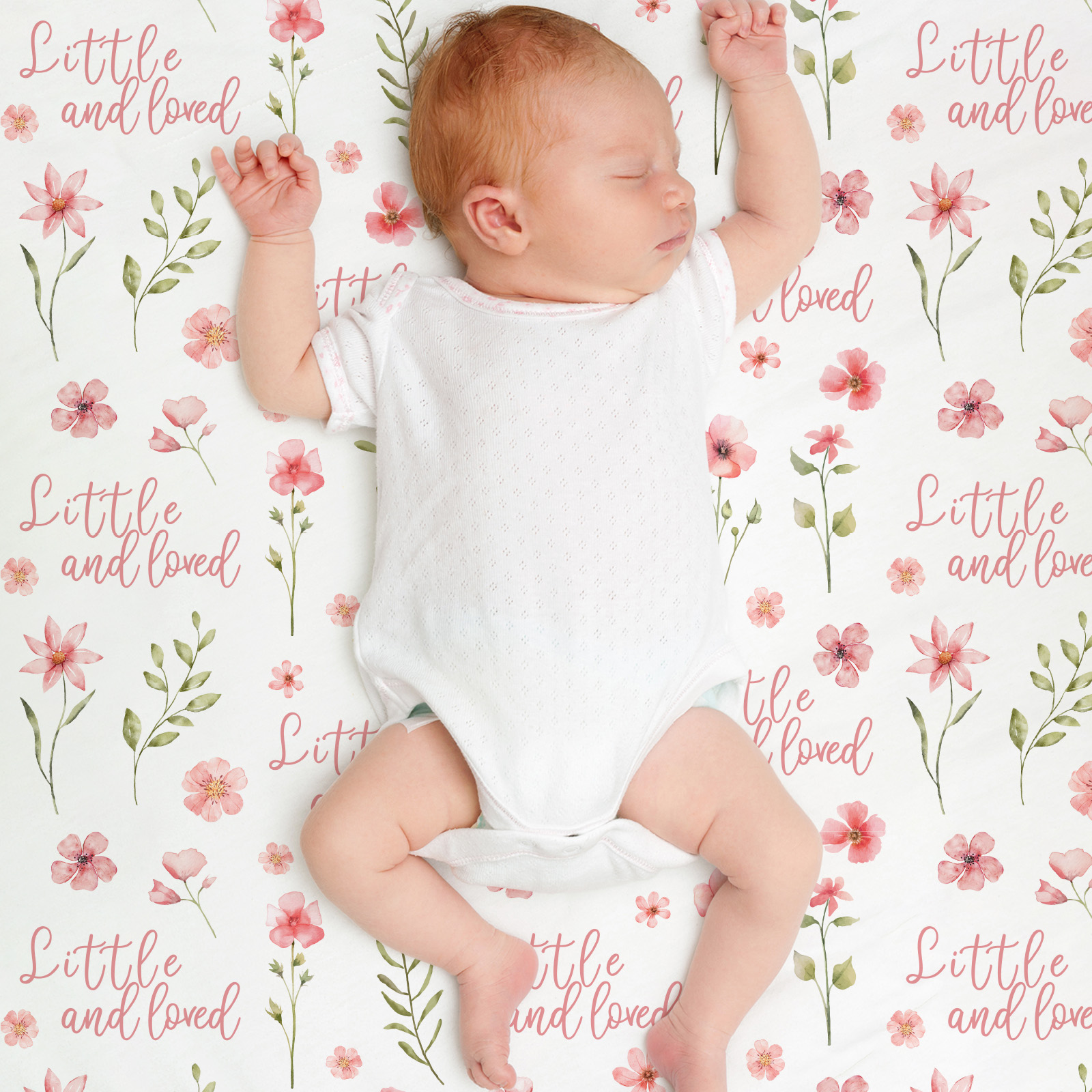 Pink Floral | Fleece Plush Dot Blanket | 30''*40''