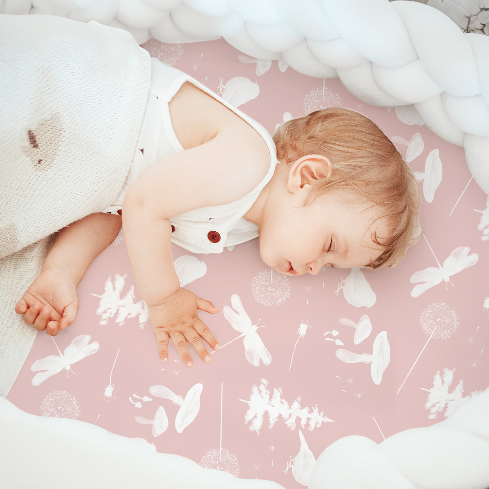 Pink Butterfly | Bassinet Sheets 3-Pack | 17*33''