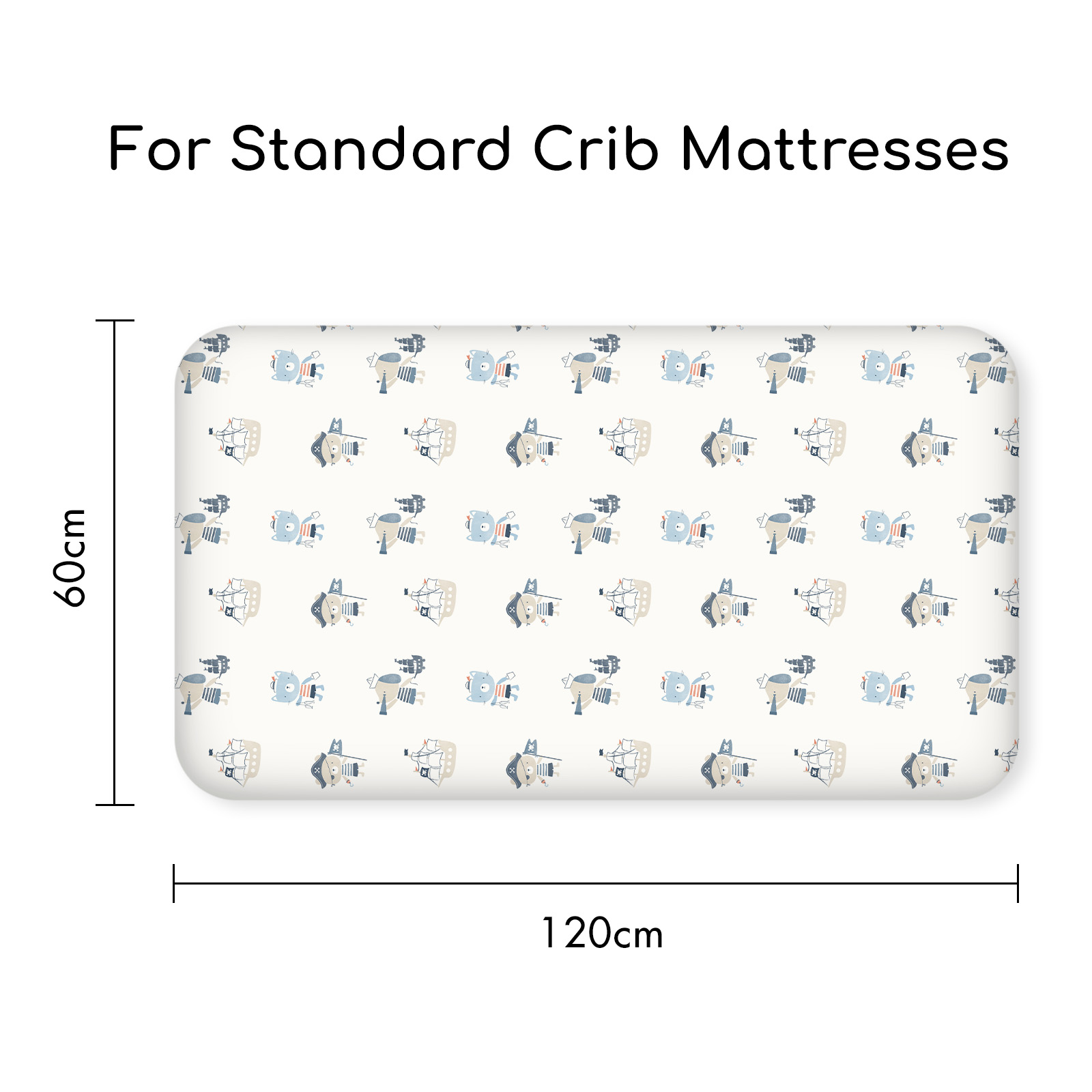 Ocean Sailor | Fitted Sheets 3-Pack