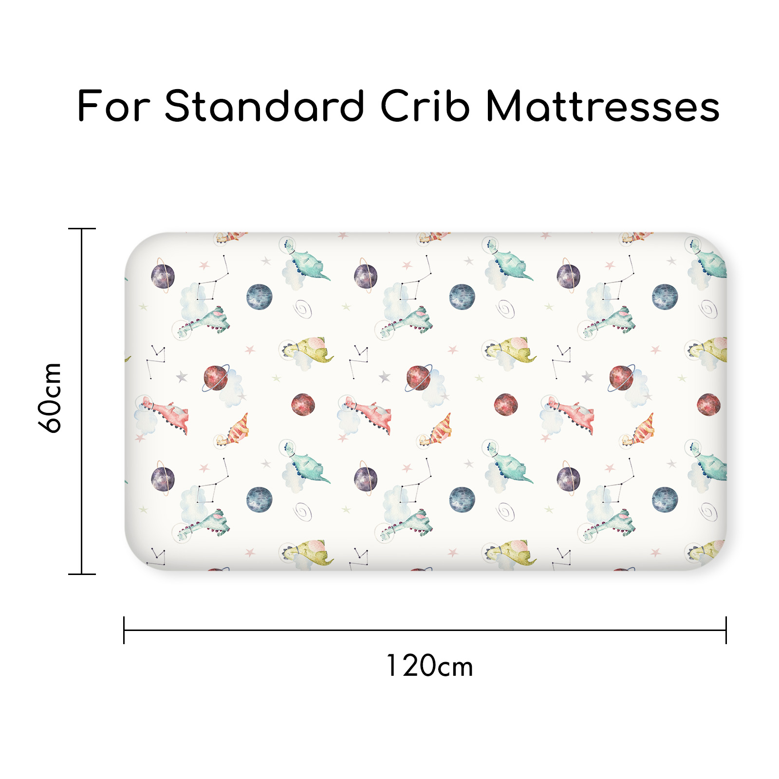 Dinosaur Rabbit | Fitted Sheets 3-Pack