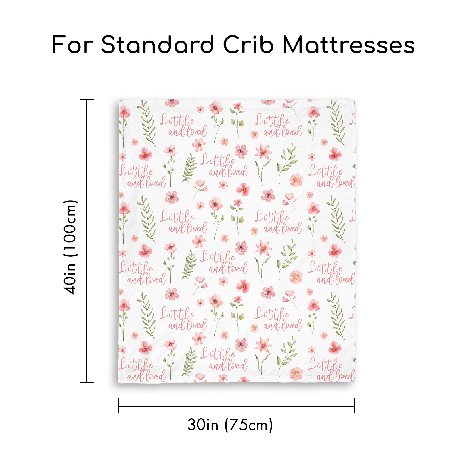 Pink Floral | Fleece Plush Dot Blanket | 30''*40''