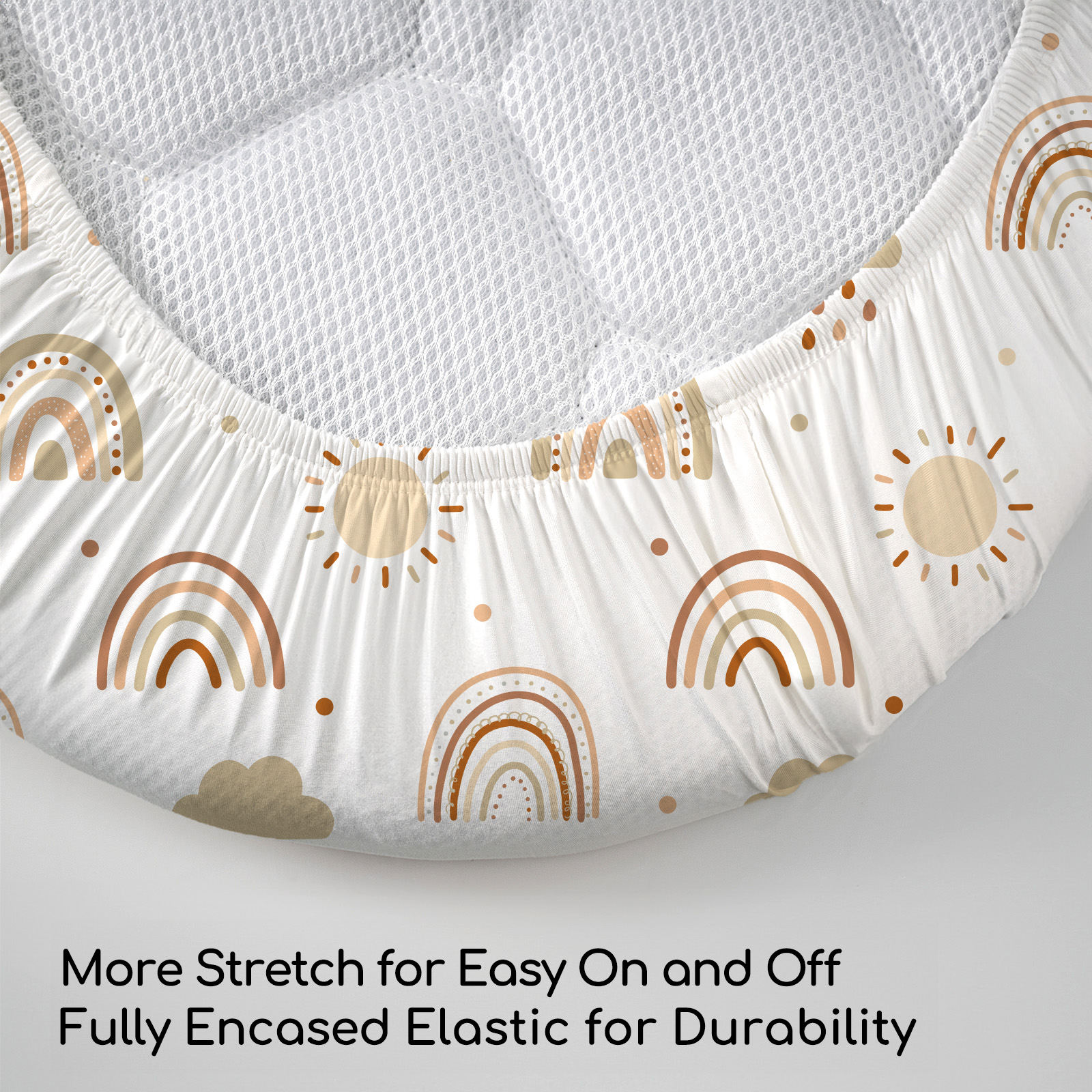 Cloud Rainbow | Bassinet Sheets 3-Pack | 17*33''