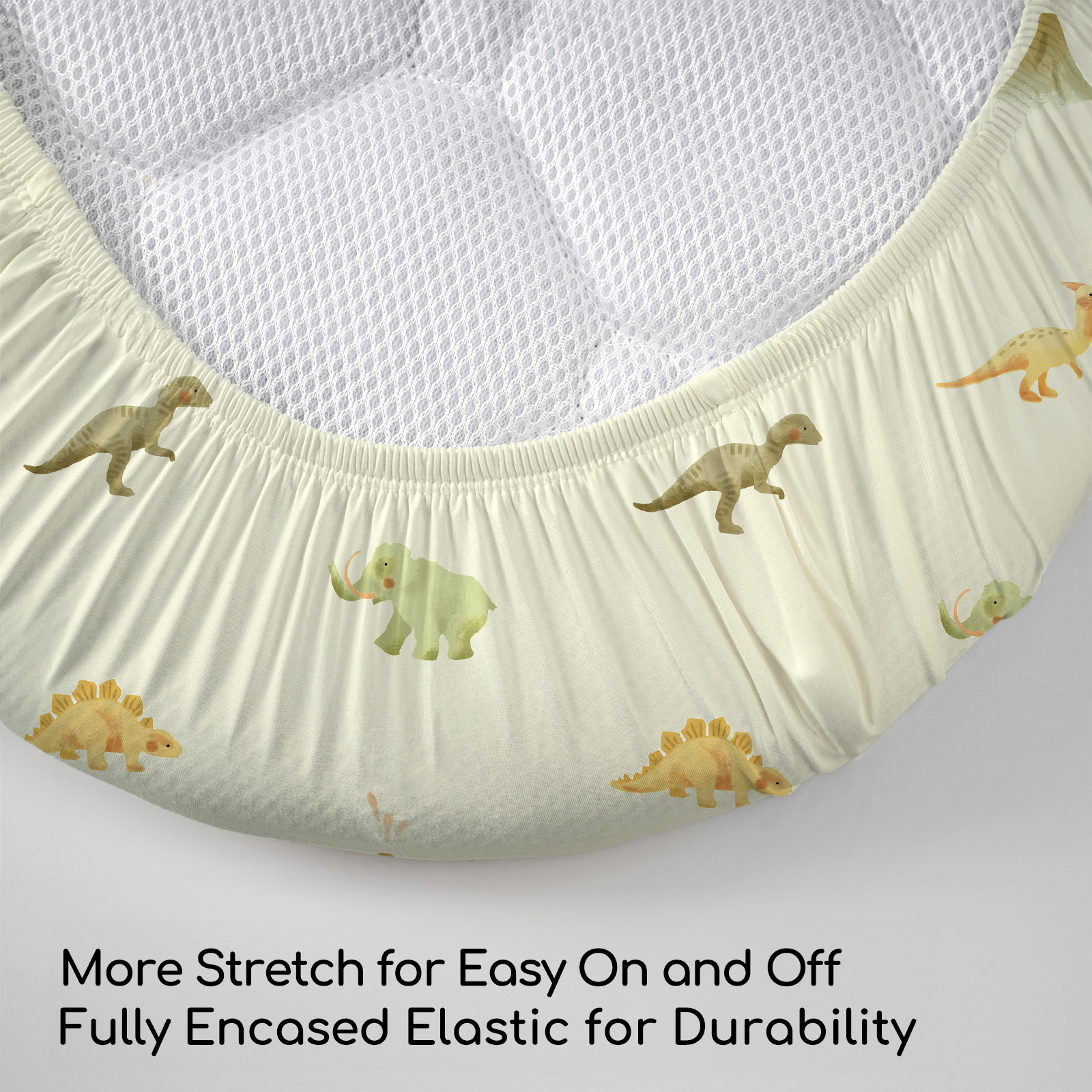 Dinosaur Elephant | Bassinet Sheets 3-Pack | 17*33''