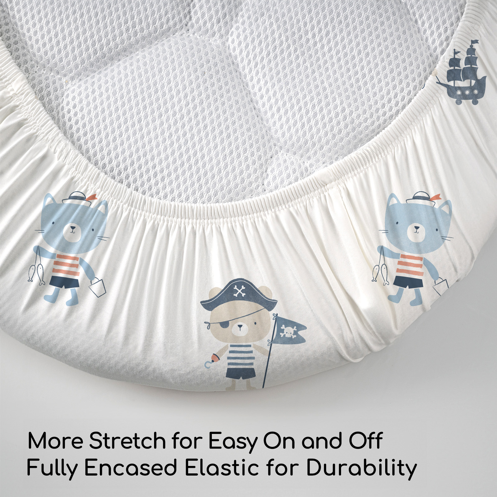 Ocean Sailor | Bassinet Sheets 3-Pack | 17*33''