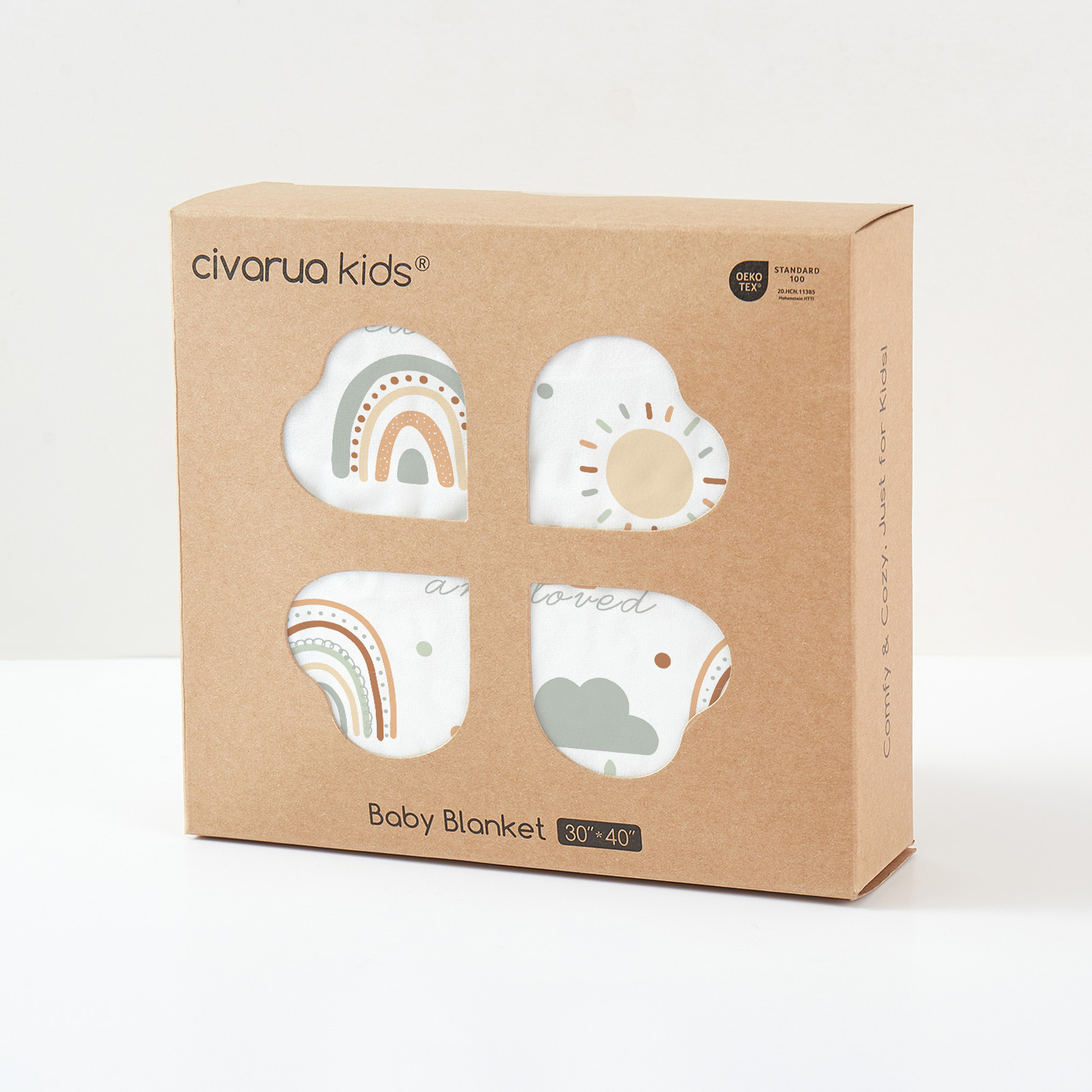 Clouds Rainbow | Fleece Plush Dot Blanket | 30''*40''