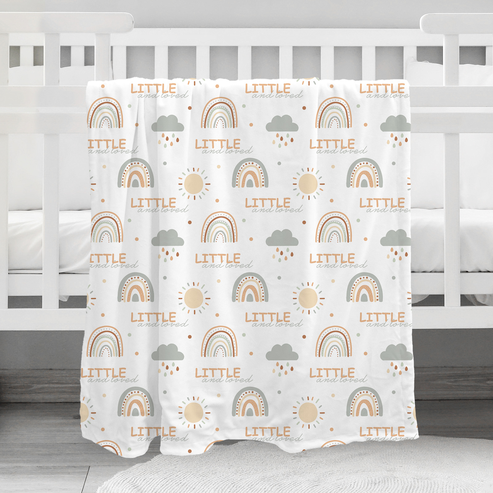 Clouds Rainbow | Fleece Plush Dot Blanket | 30''*40''