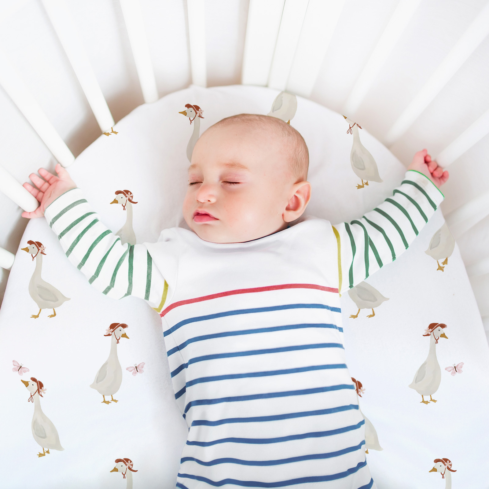 Pink Butterfly | Bassinet Sheets 3-Pack | 17*33''