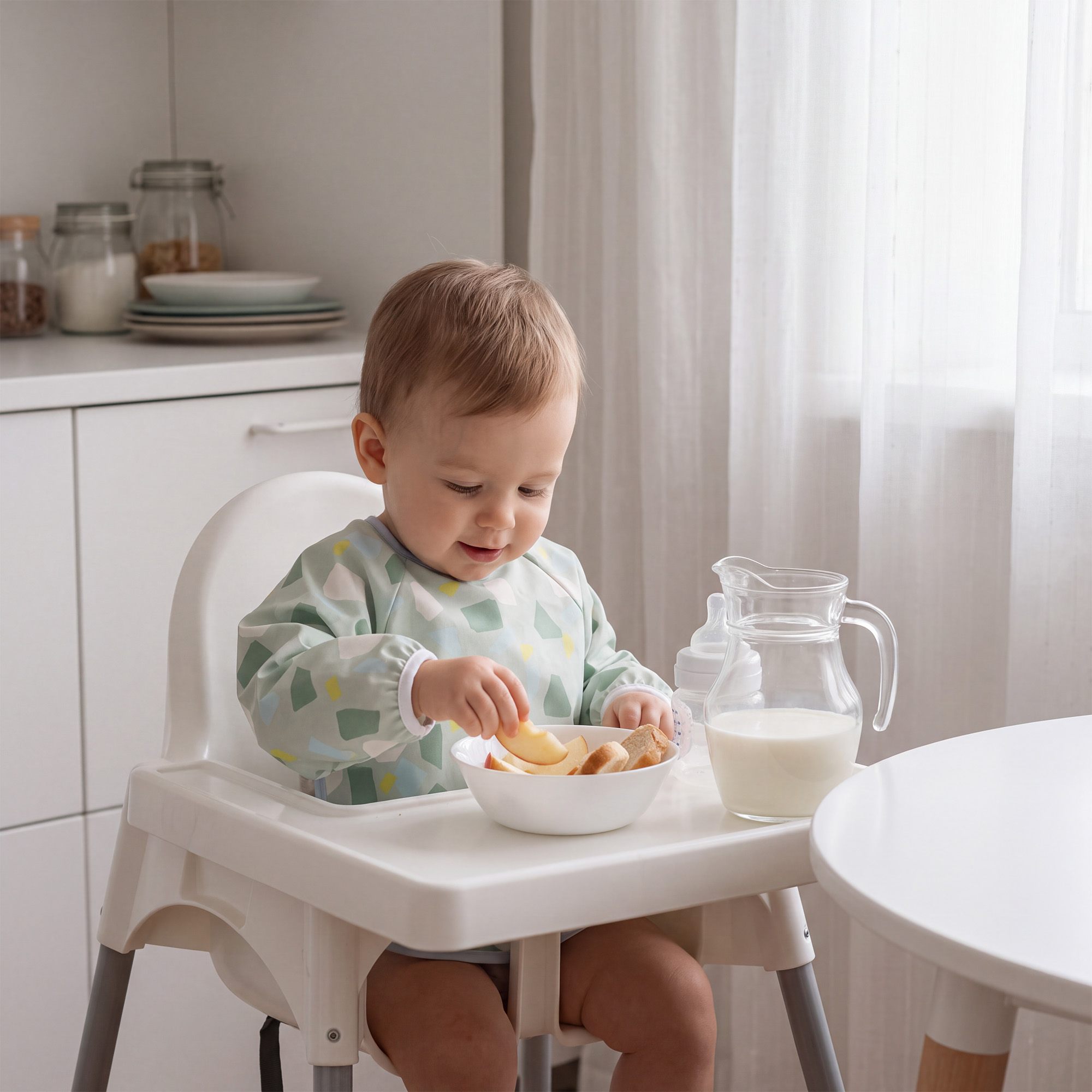 Green Dino Forest | Waterproof Smock Bibs 3 Pack | 6-24 Months