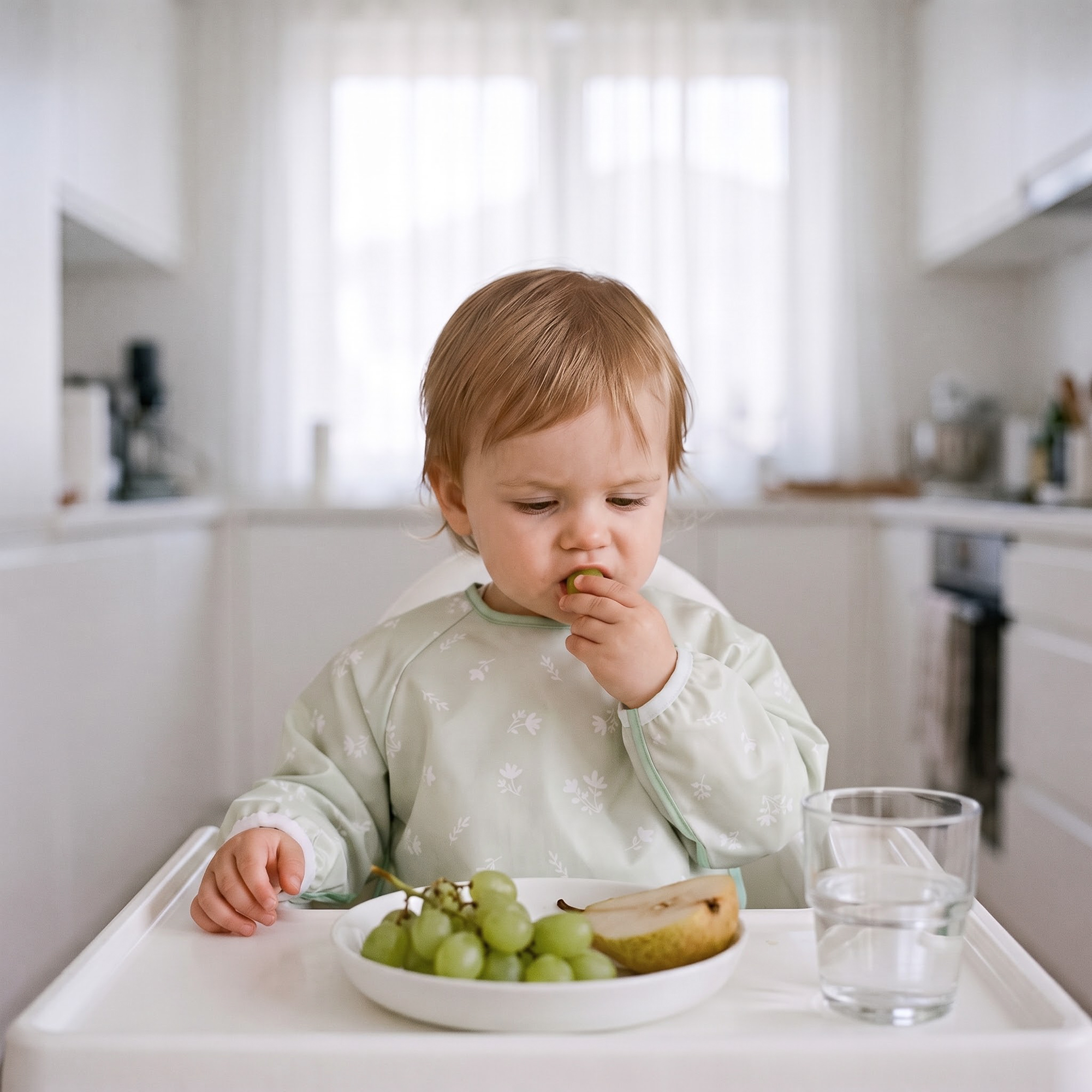 Sage Flora Whisper | Waterproof Smock Bibs 3 Pack | 6-24 Months