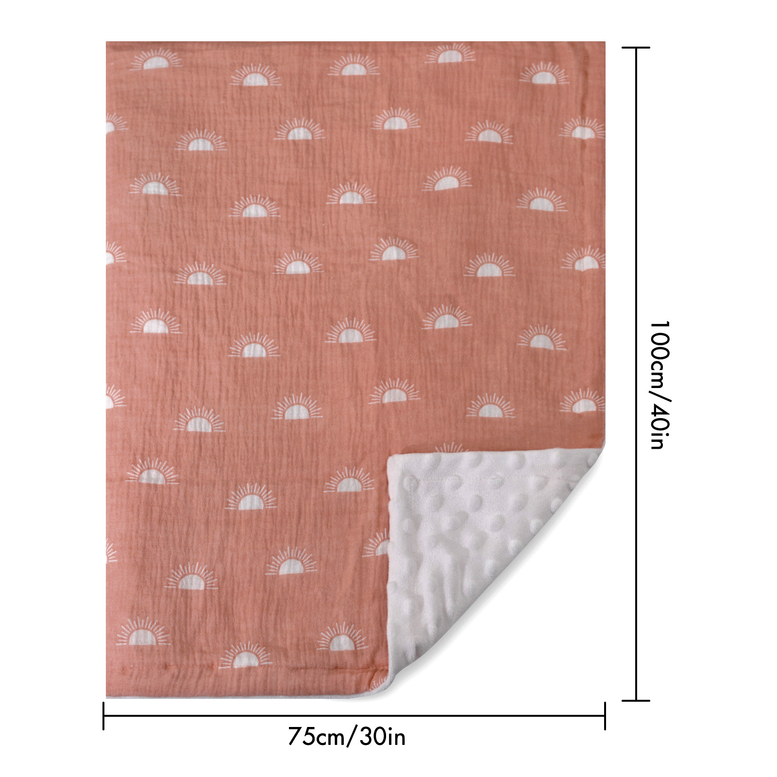 Sunrise | SoarwgKids Fleece Plush Dot Blanket | 30''*40''