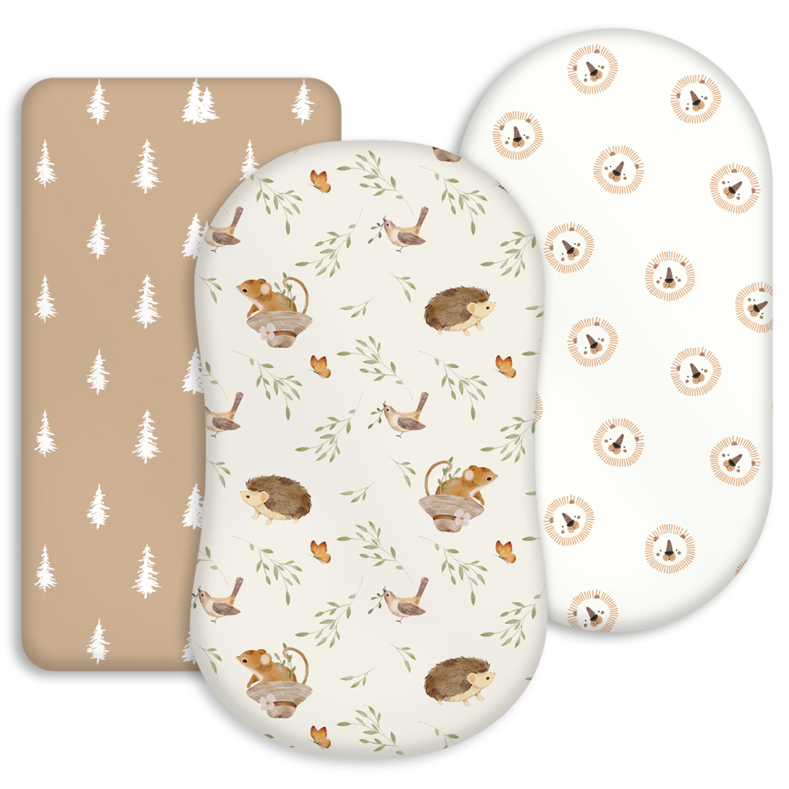 Animal Land | Bassinet Sheets 3-Pack | 17*33''
