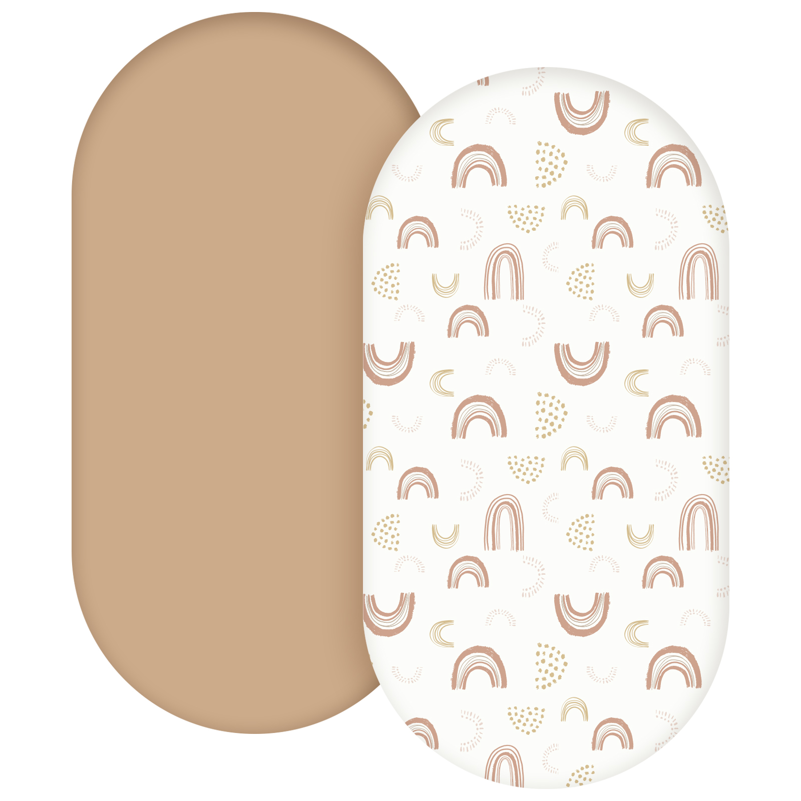 Line Rainbow | Baby Bassinet Sheet 2-Pack | 33''*17''