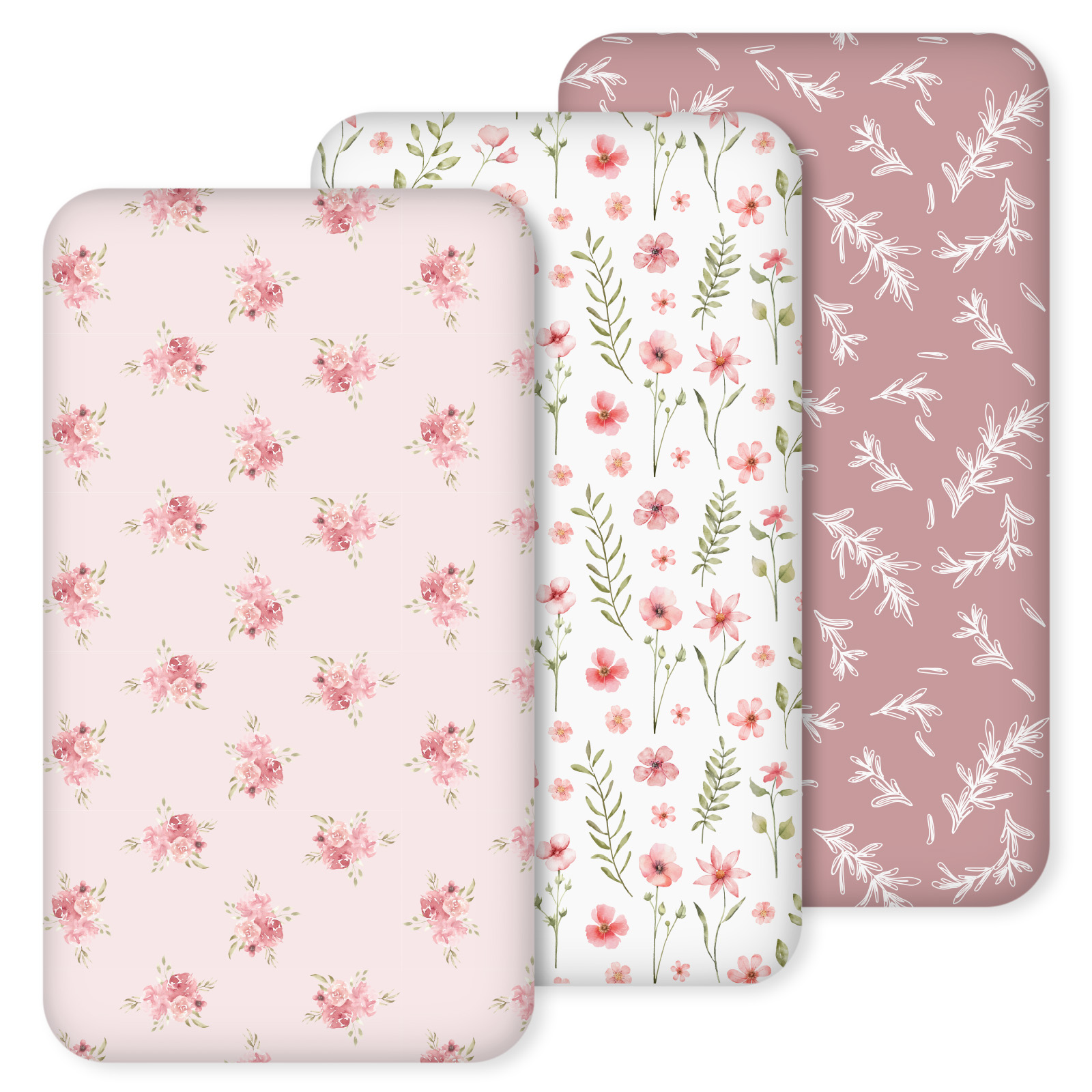 Flowering | Fitted Sheets 3-Pack